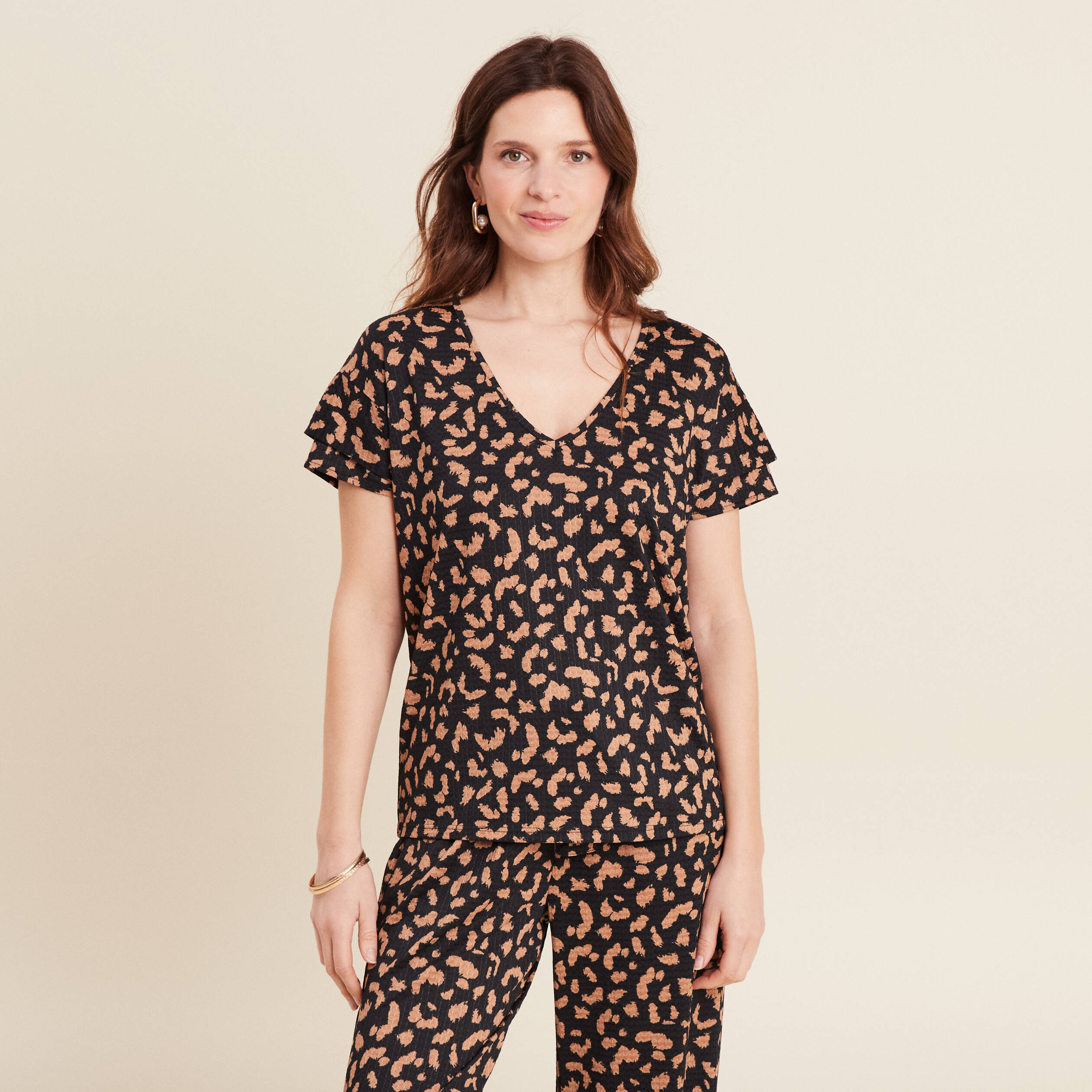 t shirt manches courtes noir femme T-shirt manches courtes noir femme