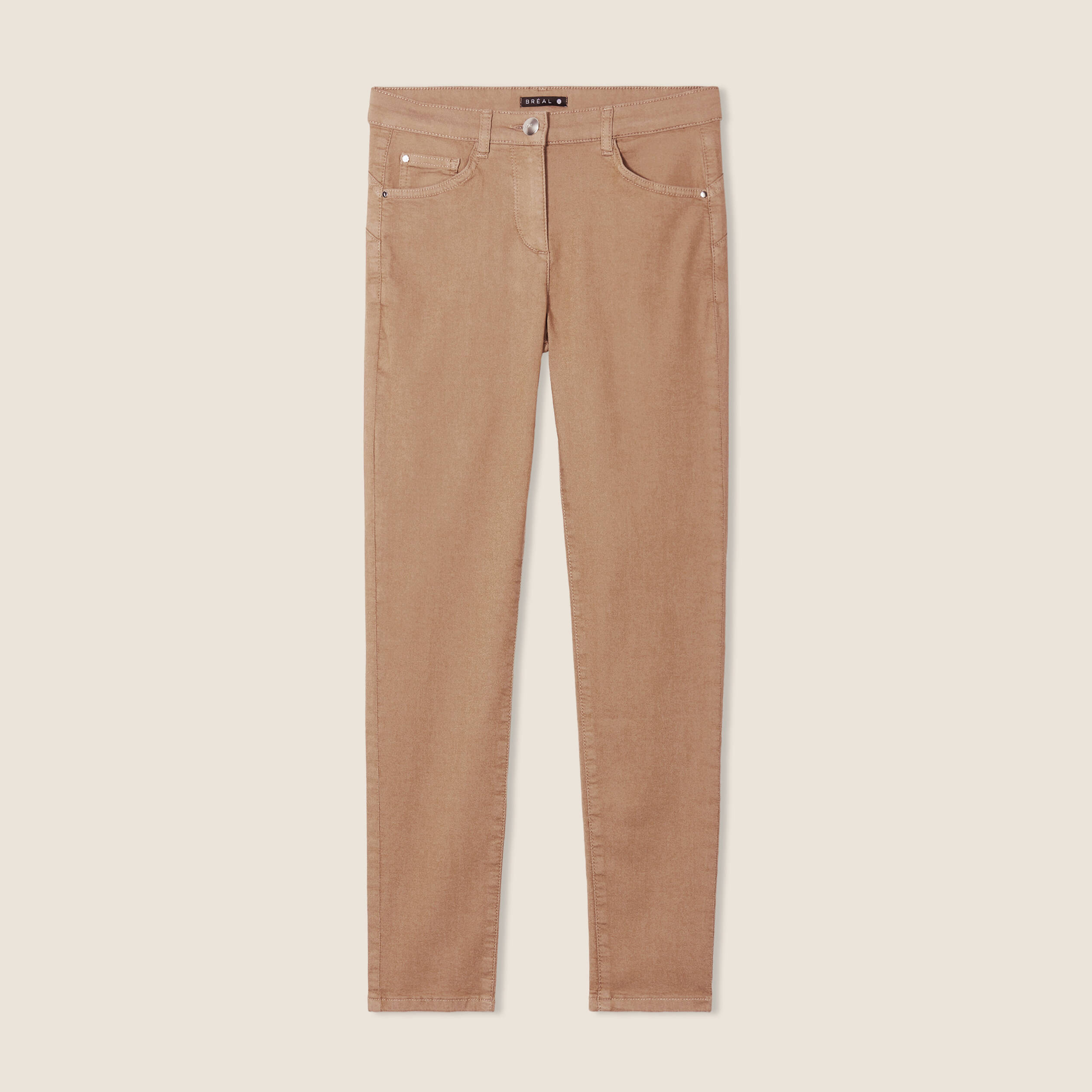 Pantalon magique Le L&eacute;ger coupe ajust&eacute;e marron femme