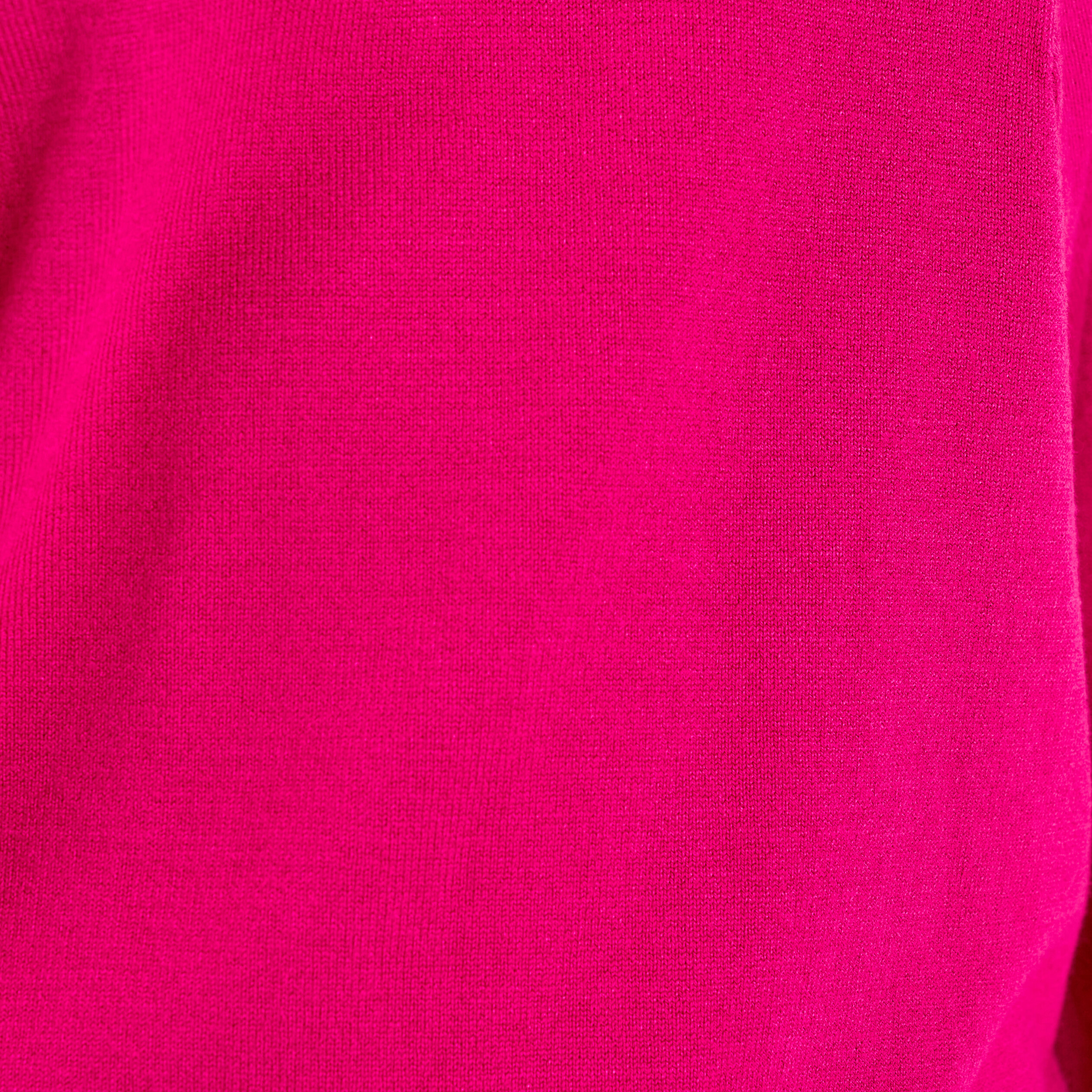 Pull manches longues rose framboise femme