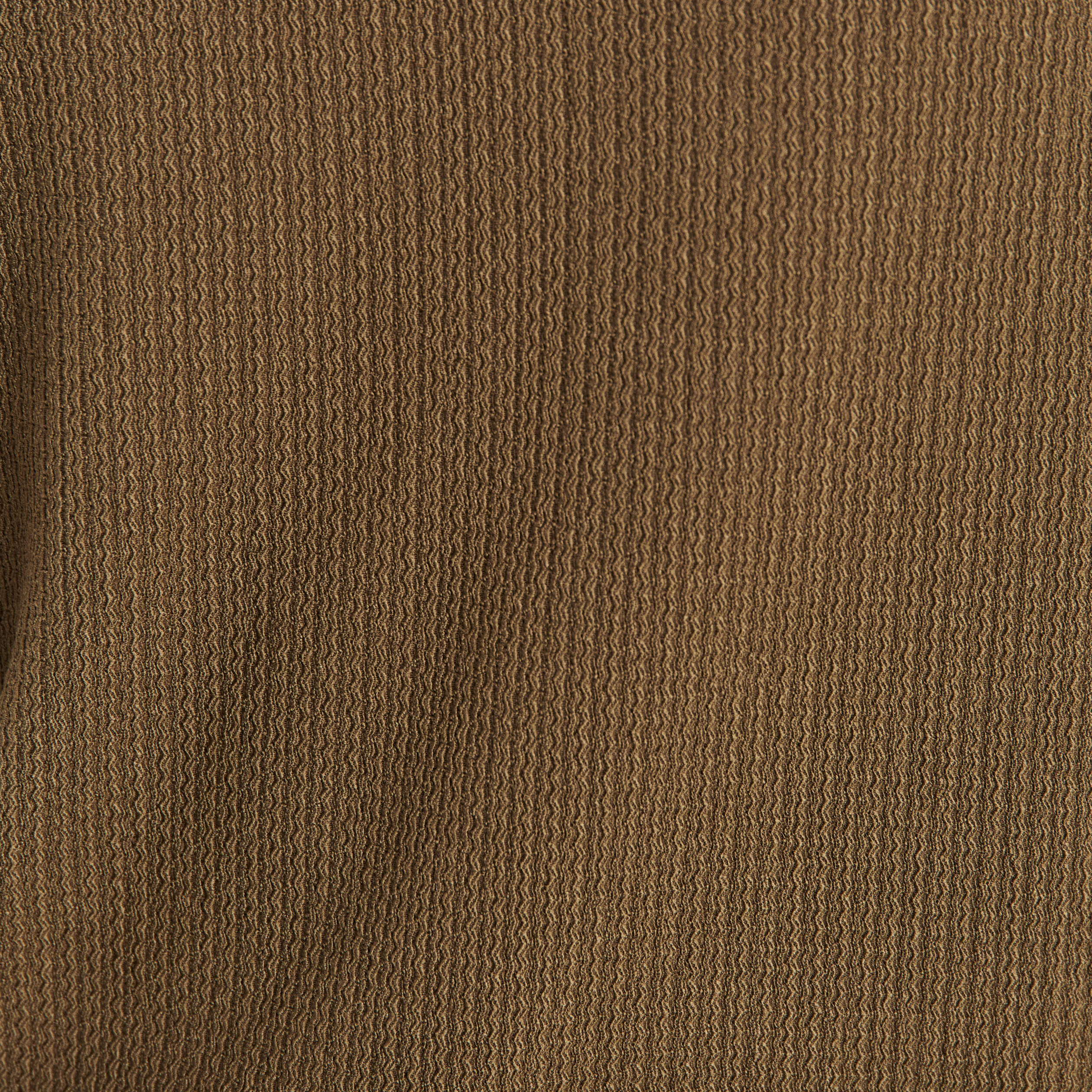 Blouse bi-matière vert olive femme