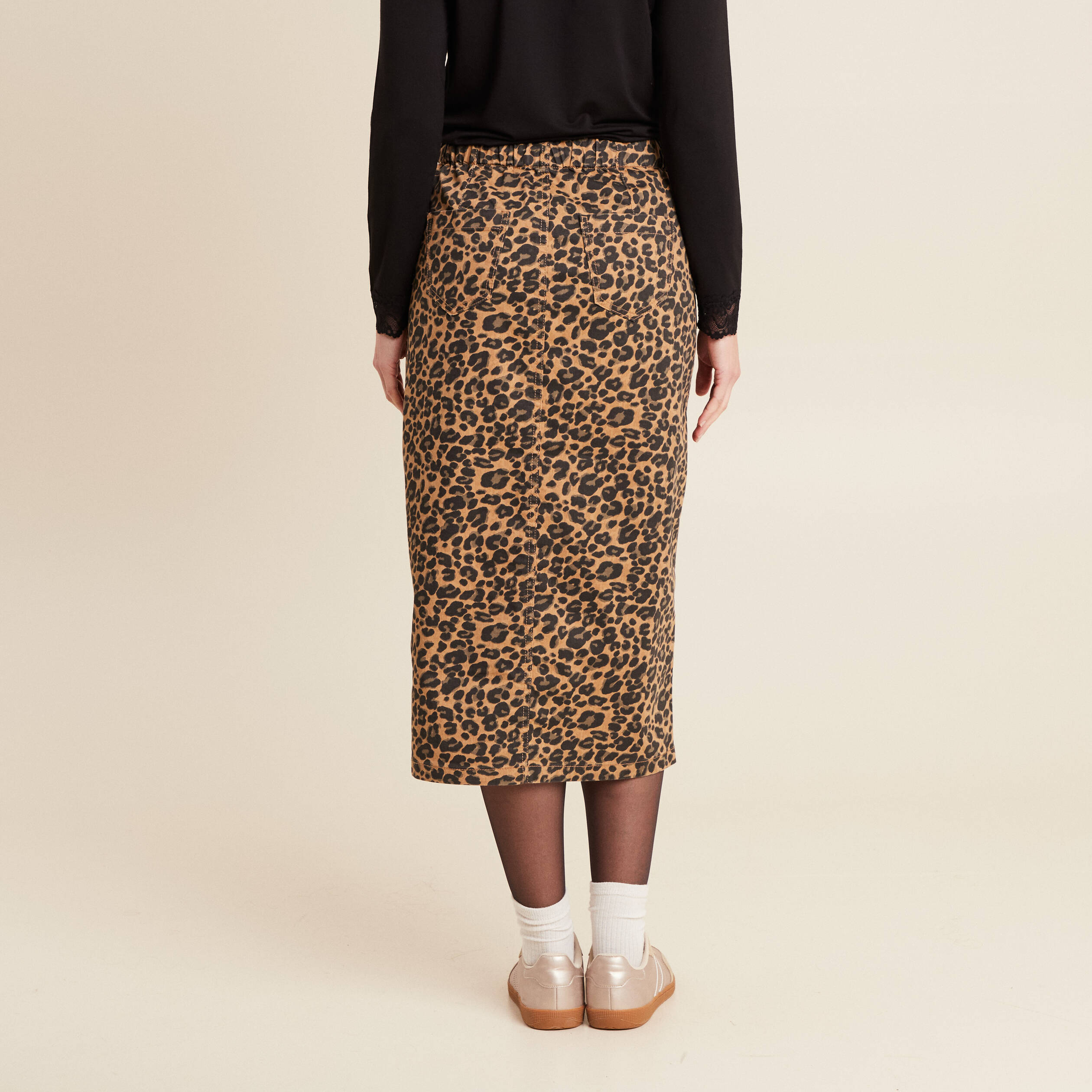 jupe longue droite marron femme Jupe longue droite marron femme