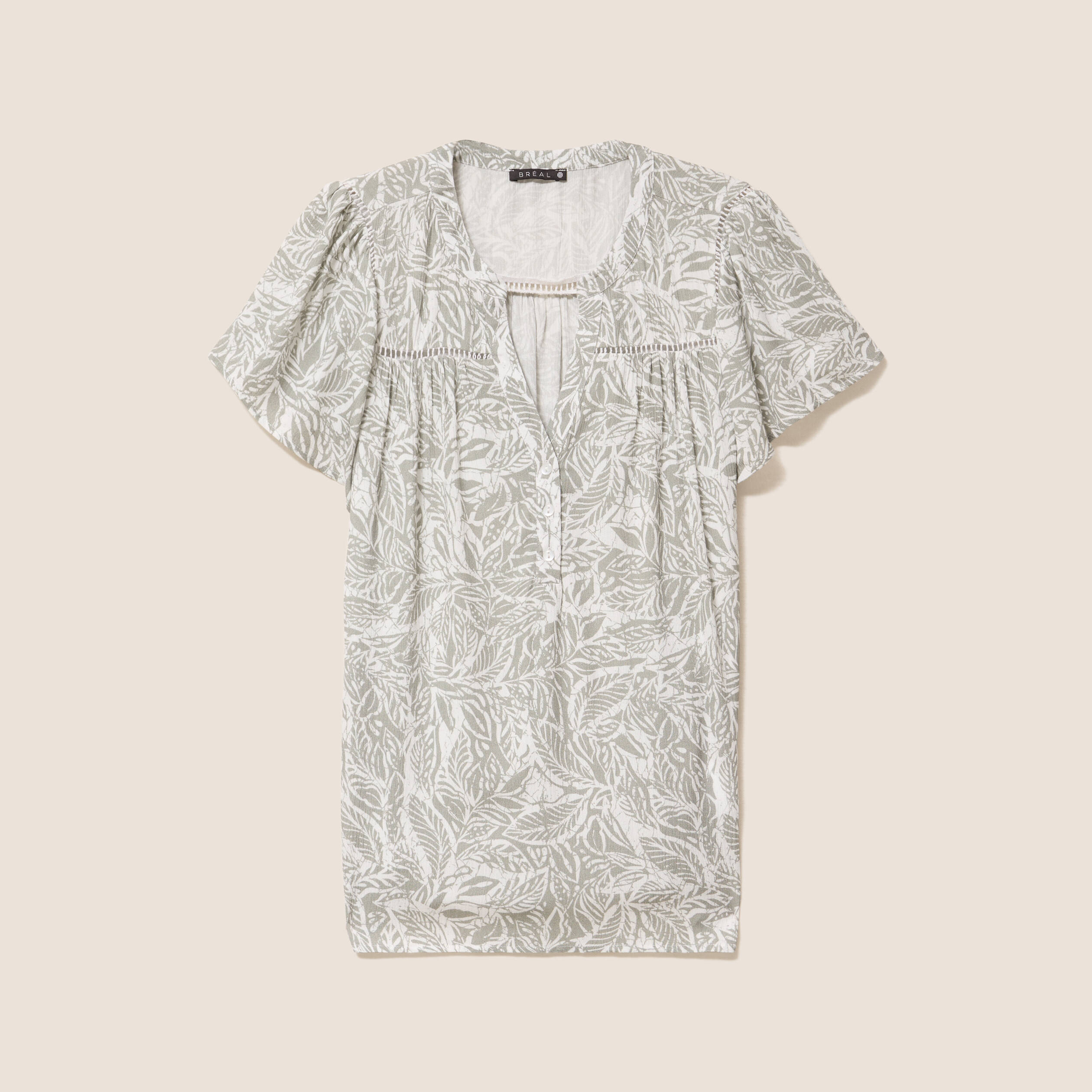blouse manches courtes gris femme Blouse manches courtes gris femme