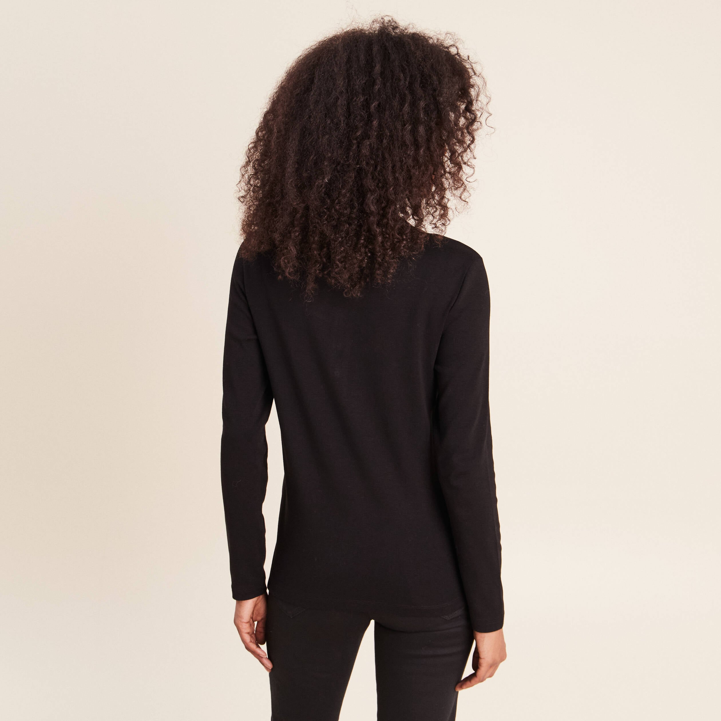 T-shirt manches longues noir femme