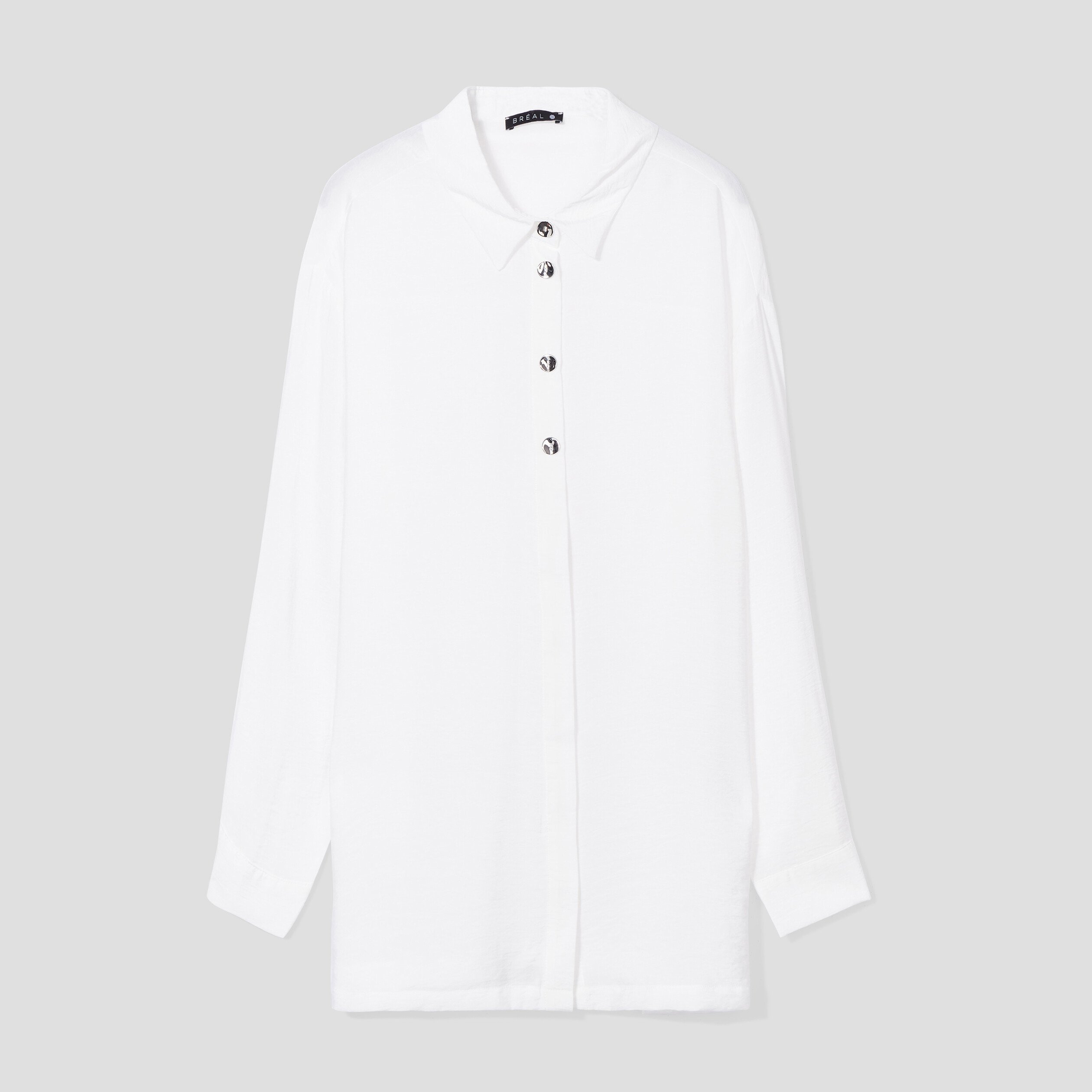 Chemise manches longues ecru femme