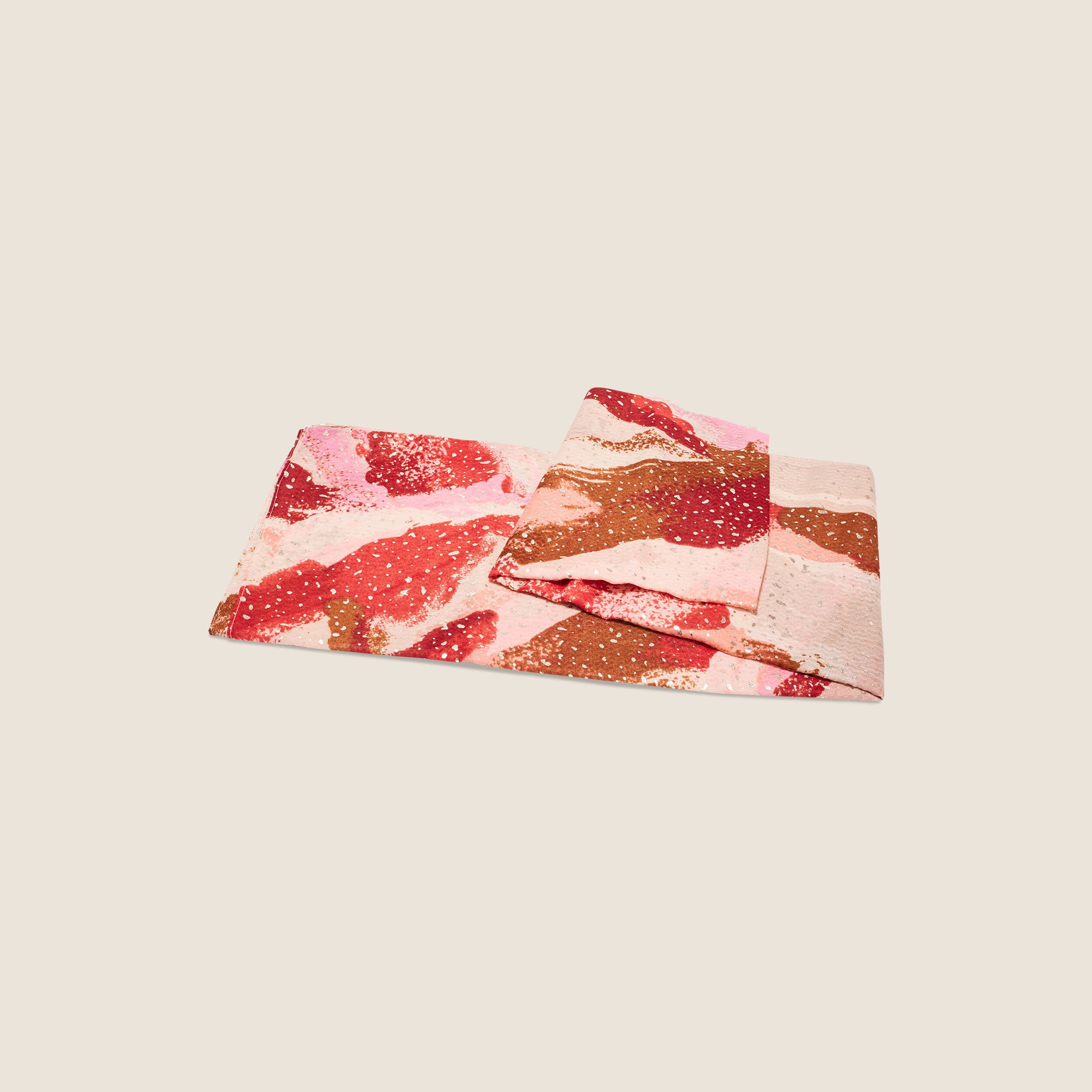 Foulard rose vif femme
