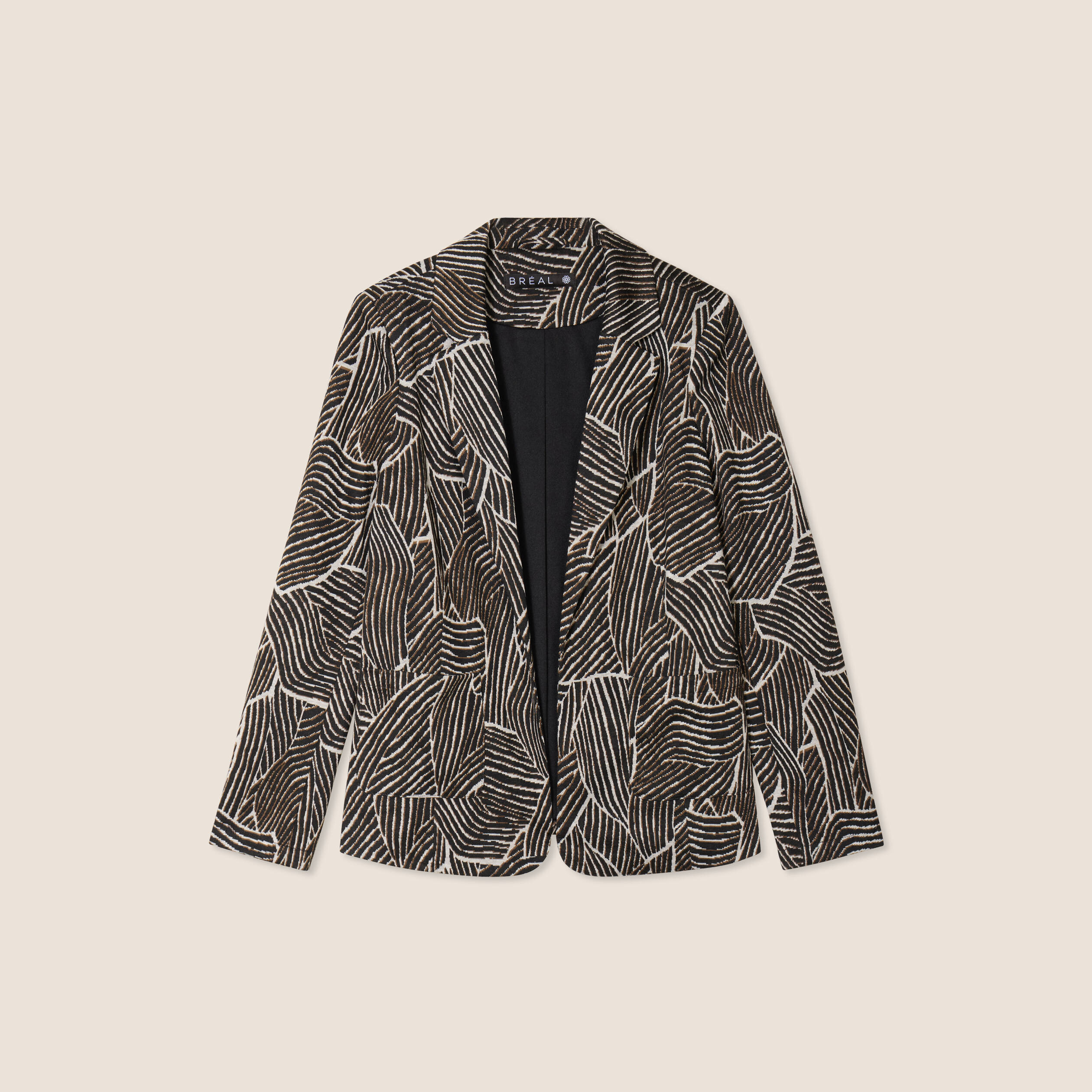 Veste doubl&eacute;e noir femme