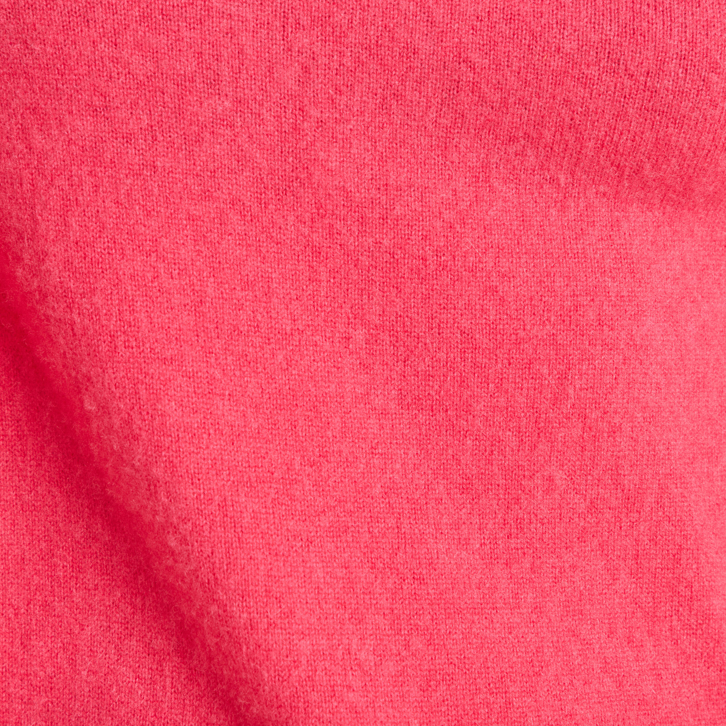 Pull en cachemire manches longues rose framboise femme