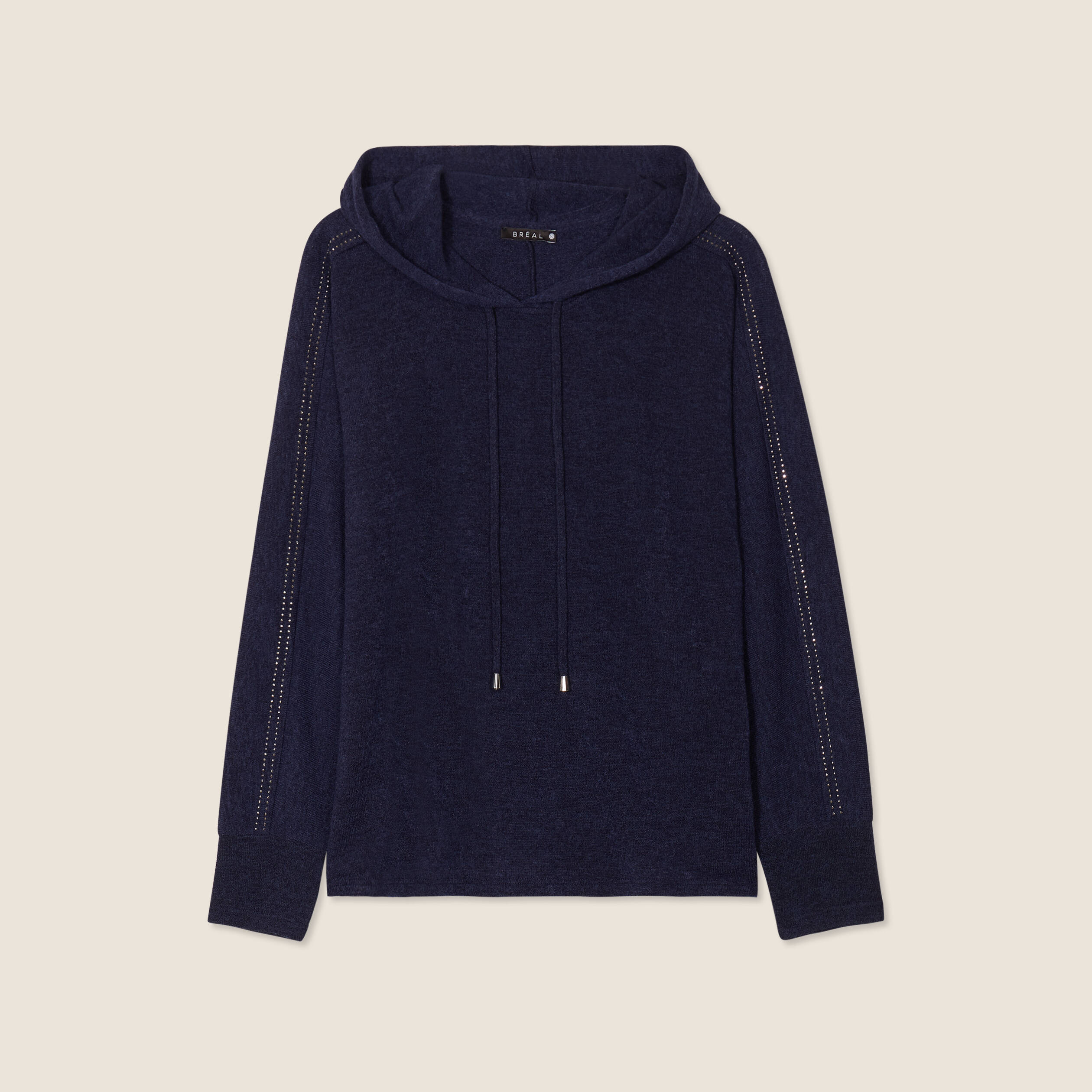 Sweat a capuche bleu marine femme online