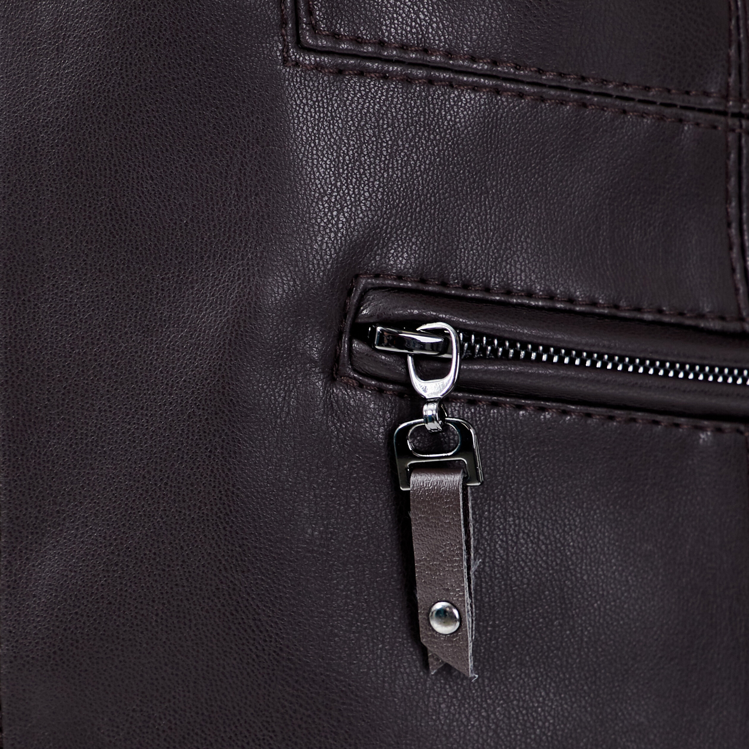 Veste cintrée zippée marron femme