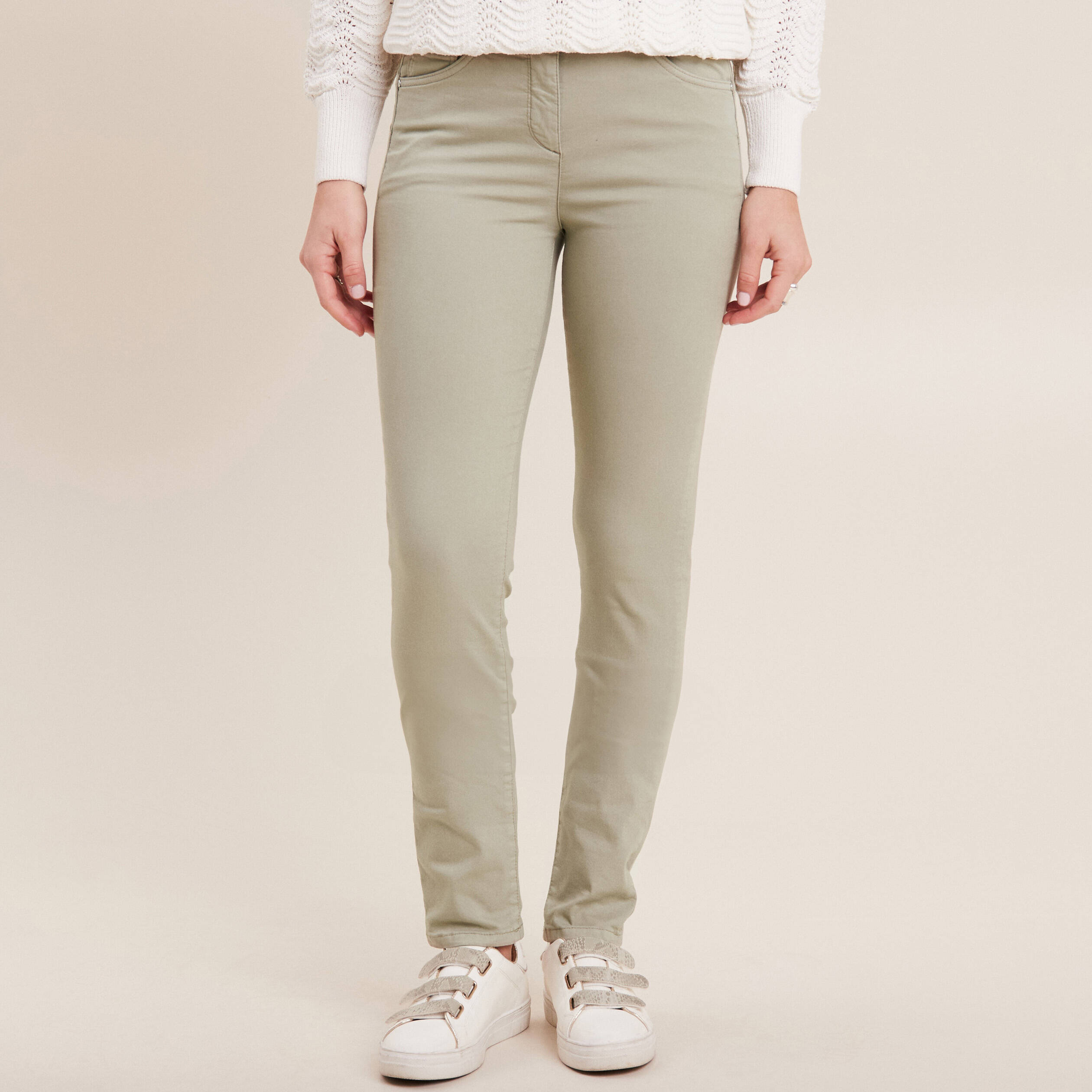 Pantalon magique Le L&eacute;ger coupe ajust&eacute;e vert clair femme