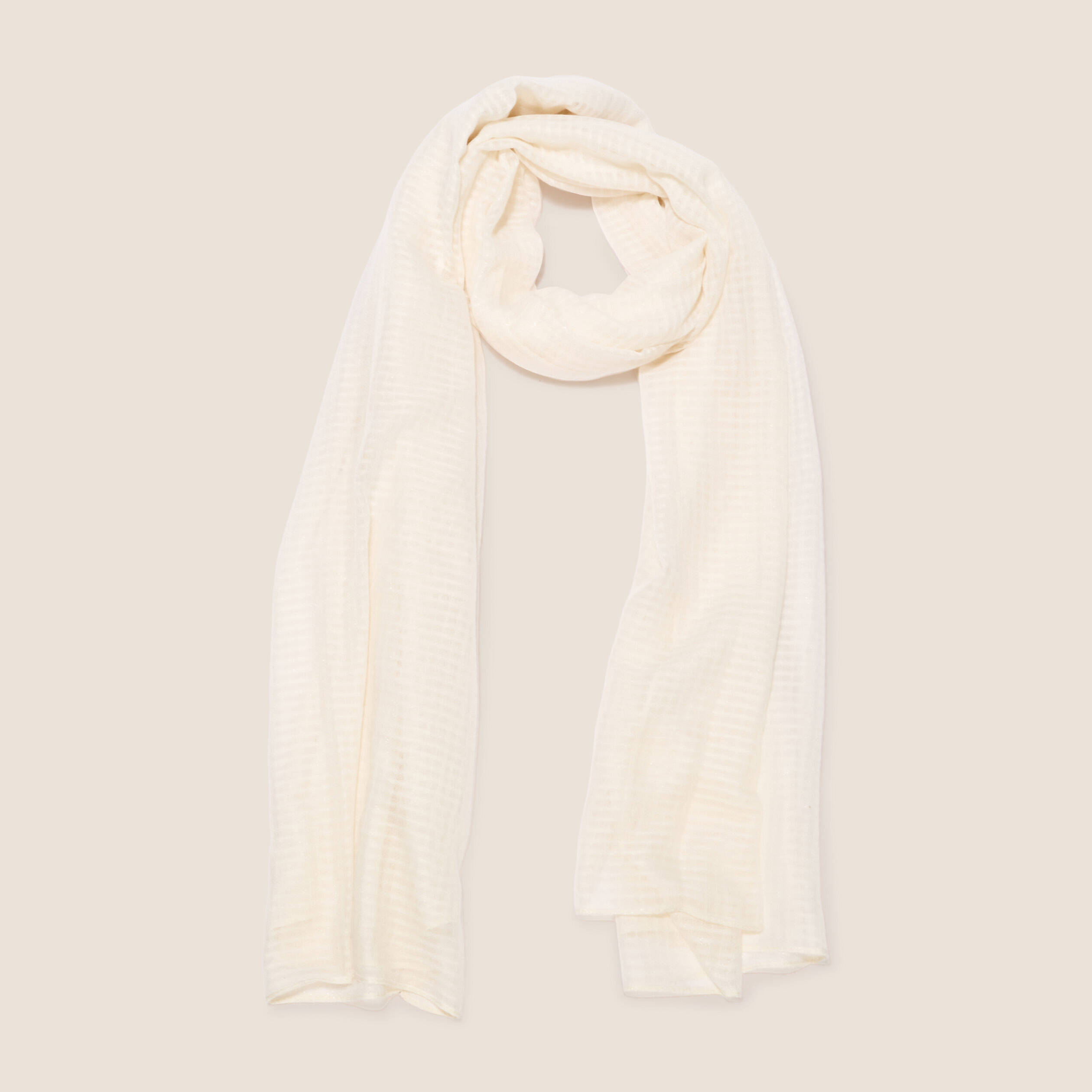 Foulard ecru femme