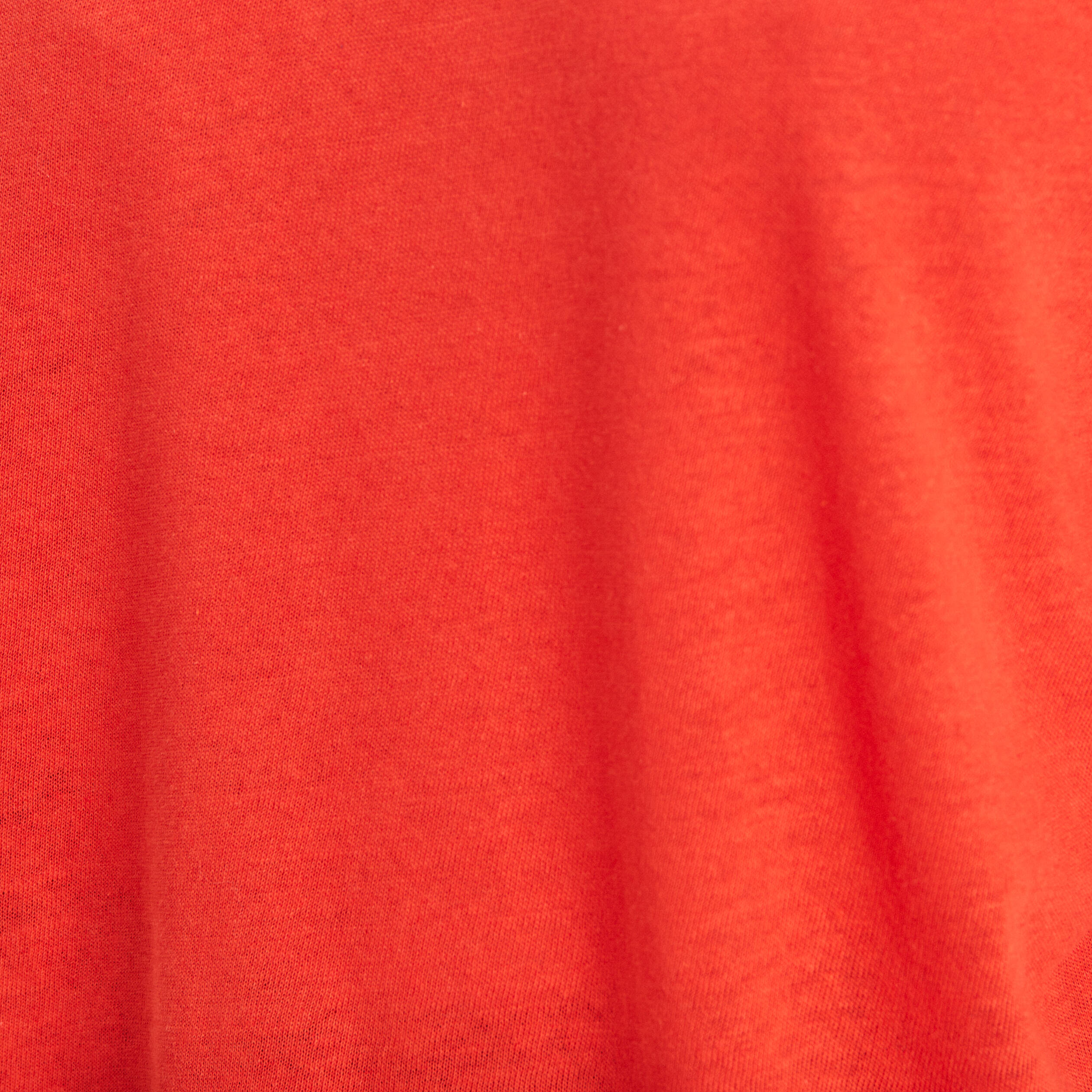 T-shirt manches courtes col en V orange femme