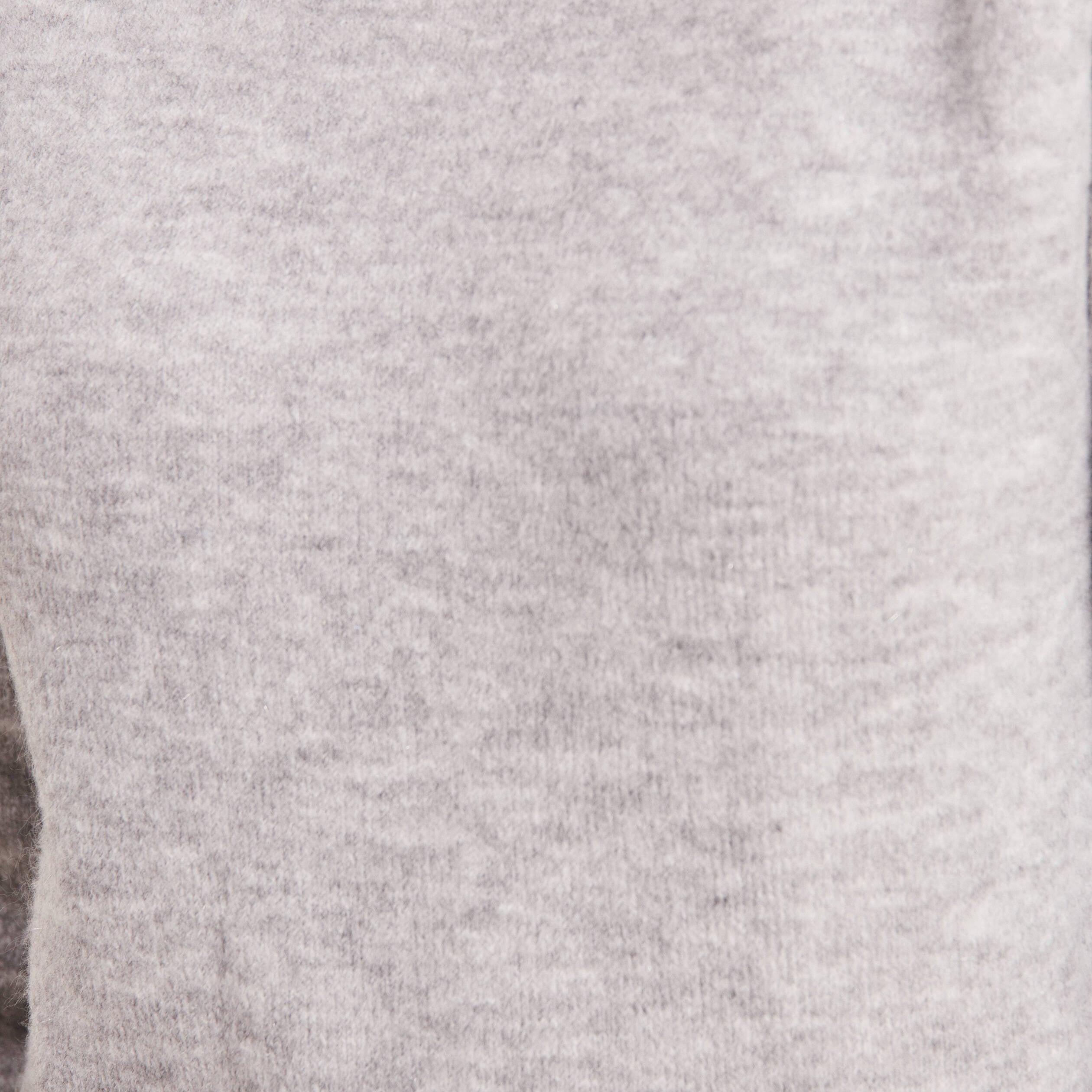 Robe pull droite col montant gris clair femme