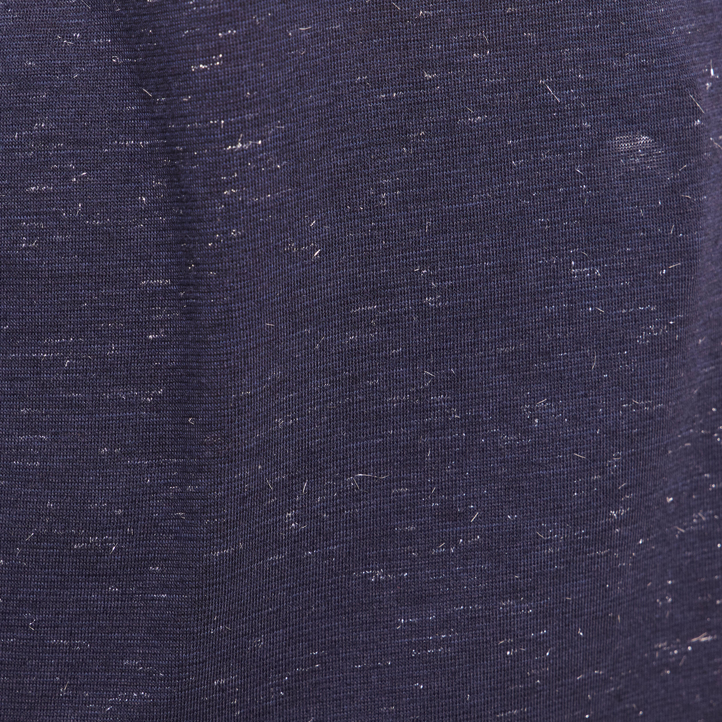 T-shirt &agrave; sequins manches courtes bleu marine femme
