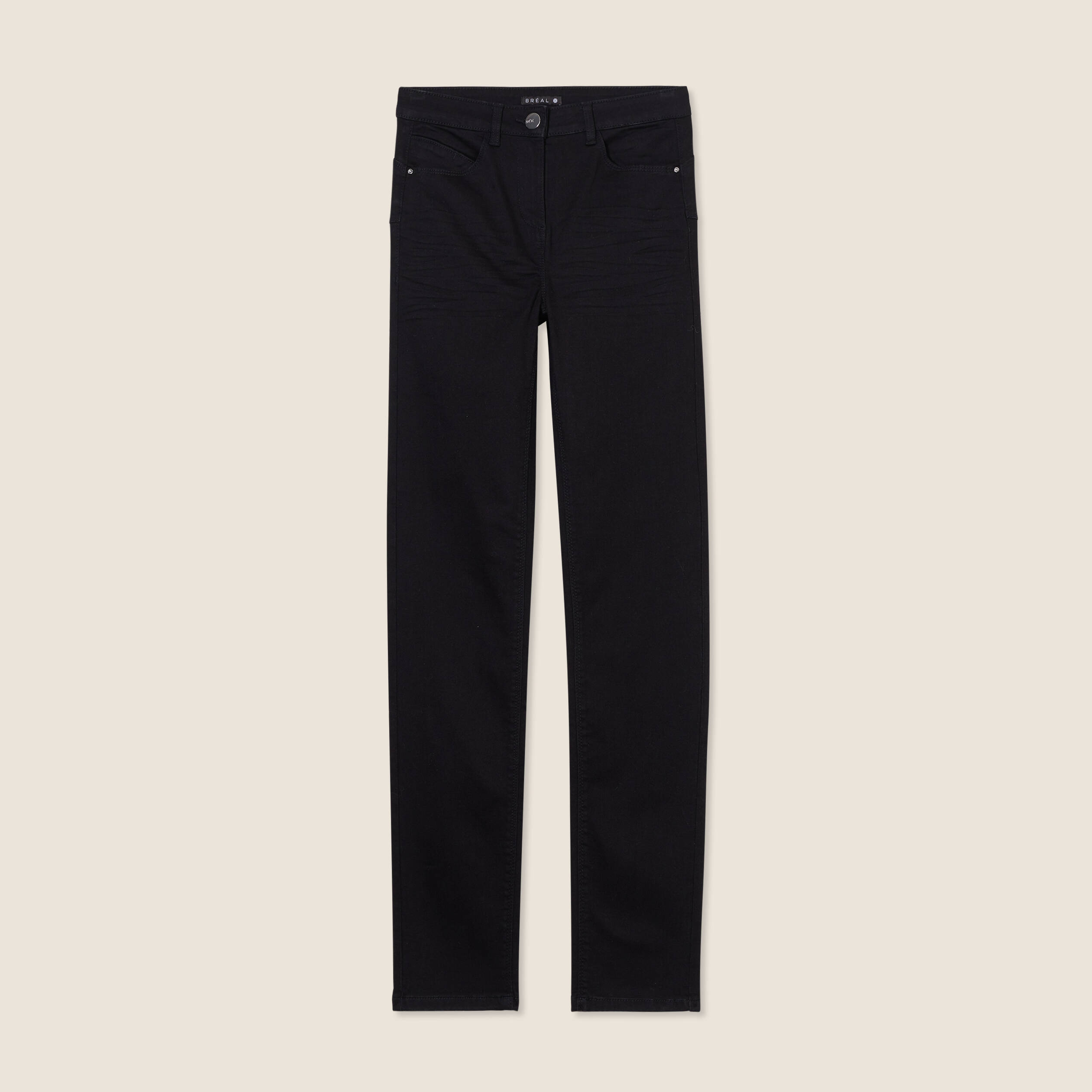 jean ajuste taille standard long noir femme Jean ajusté taille standard long noir femme