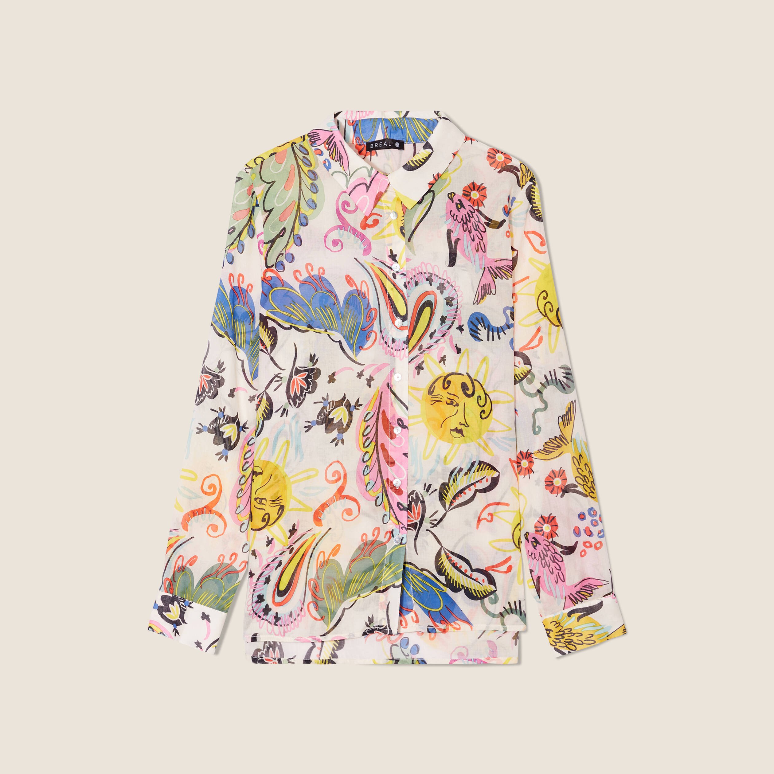 chemise manches longues multicolore femme Chemise manches longues multicolore femme