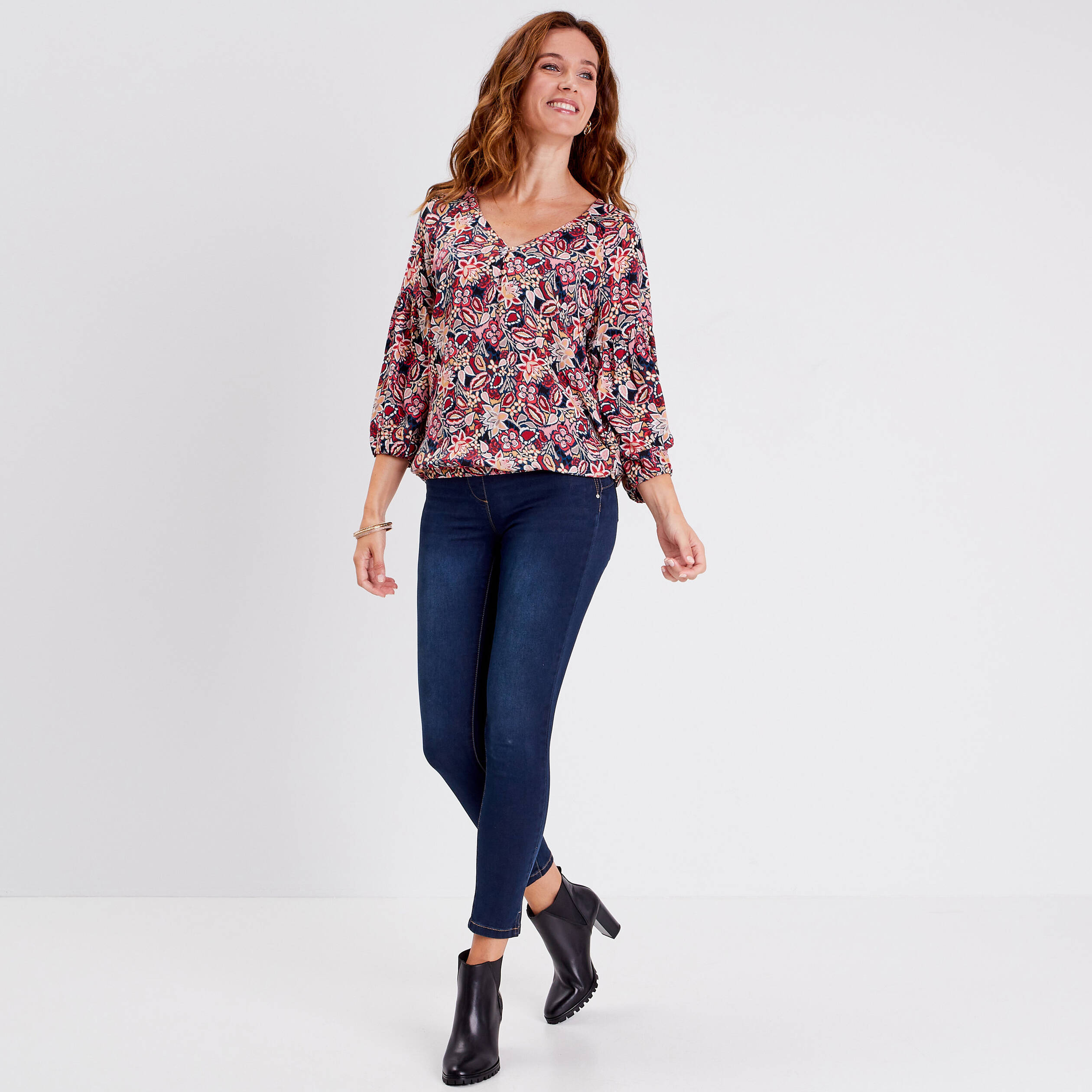 Tregging taille standard denim brut femme