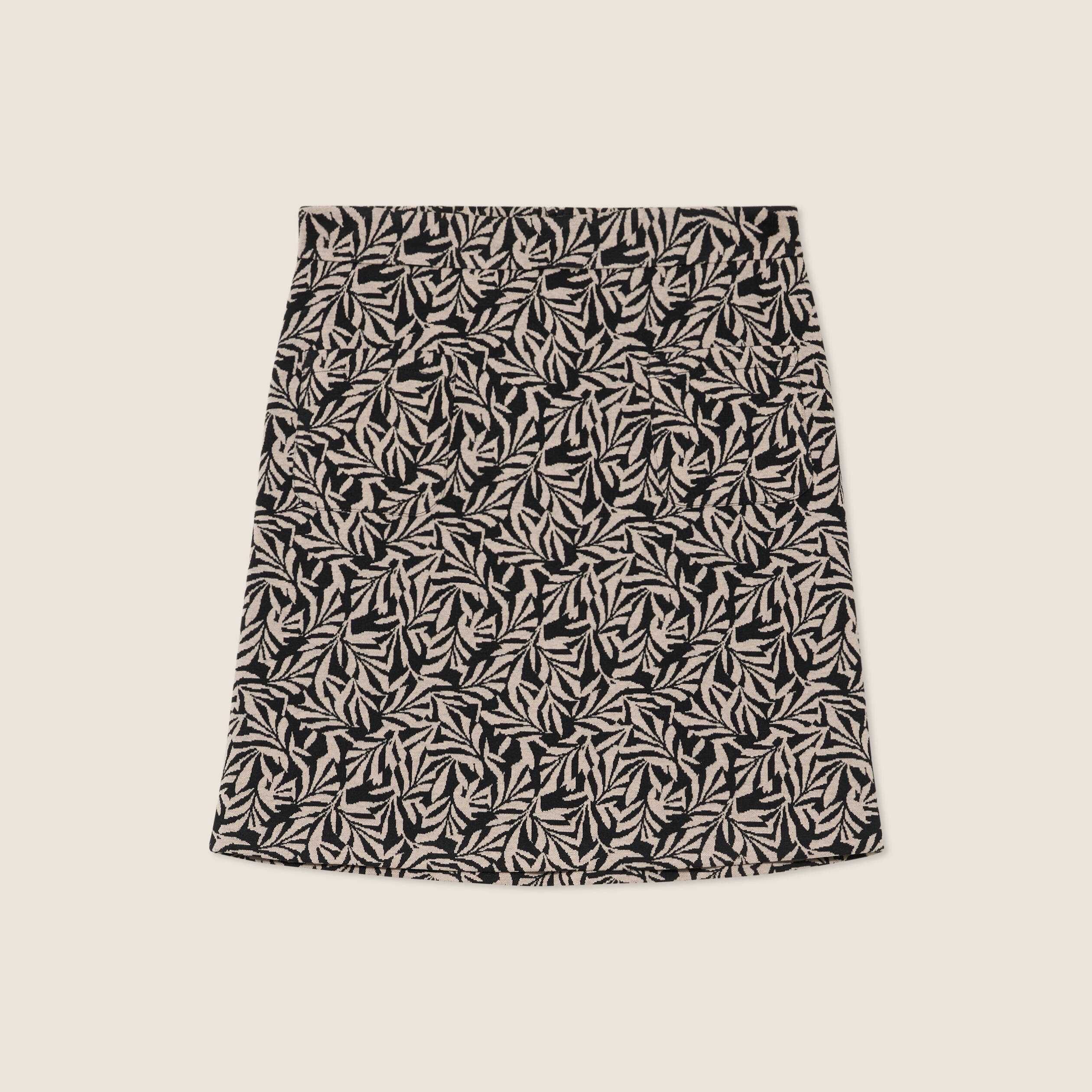 Jupe droite noir femme