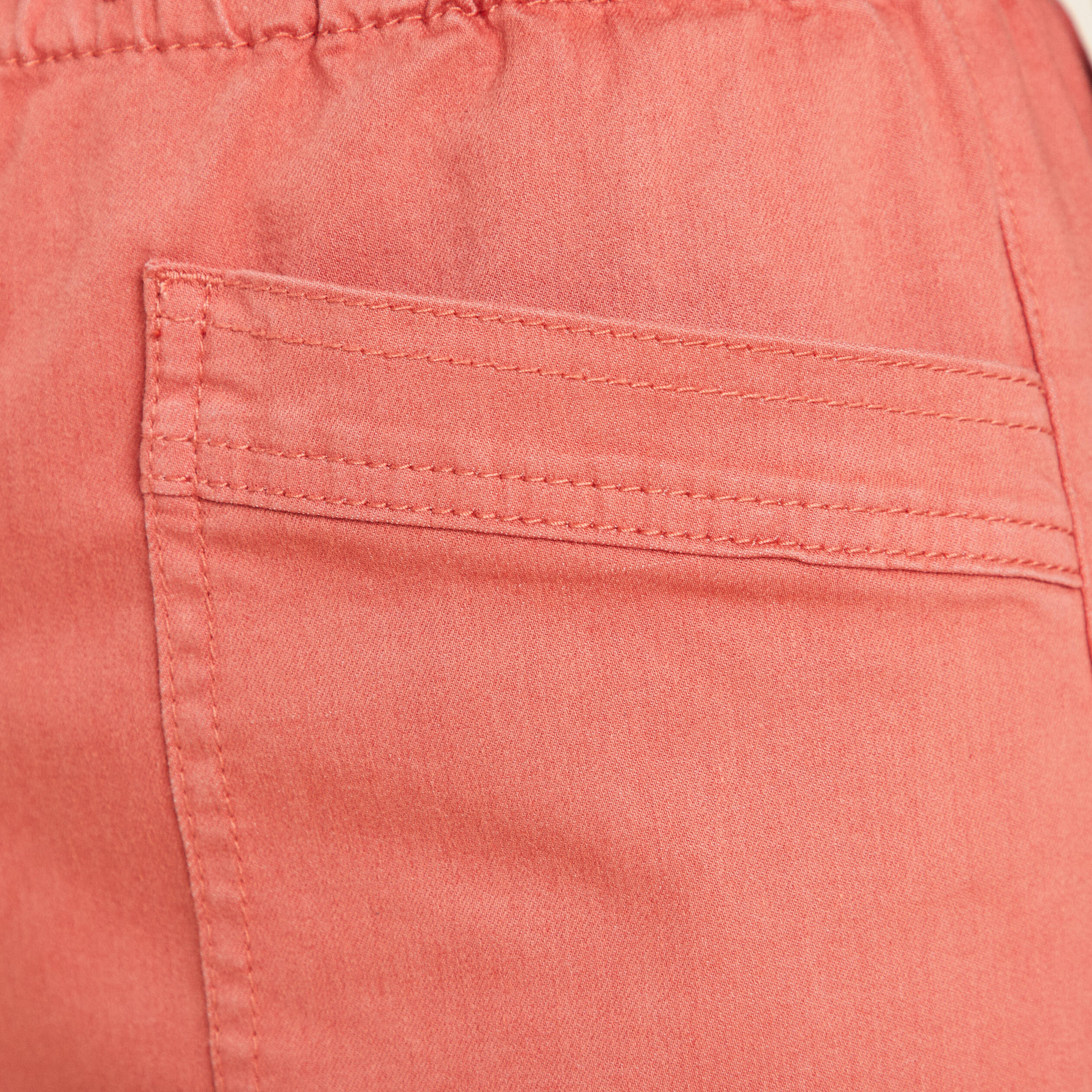 pantalon coupe droite a coulisse vieux rose femme Pantalon coupe droite à coulisse vieux rose femme