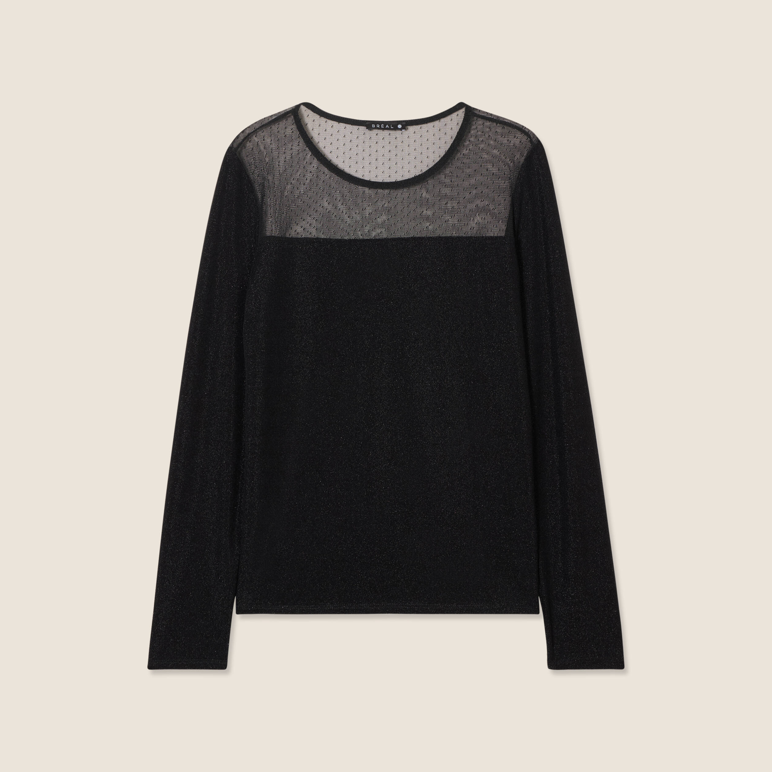 t shirt manches longues noir femme T-shirt manches longues noir femme