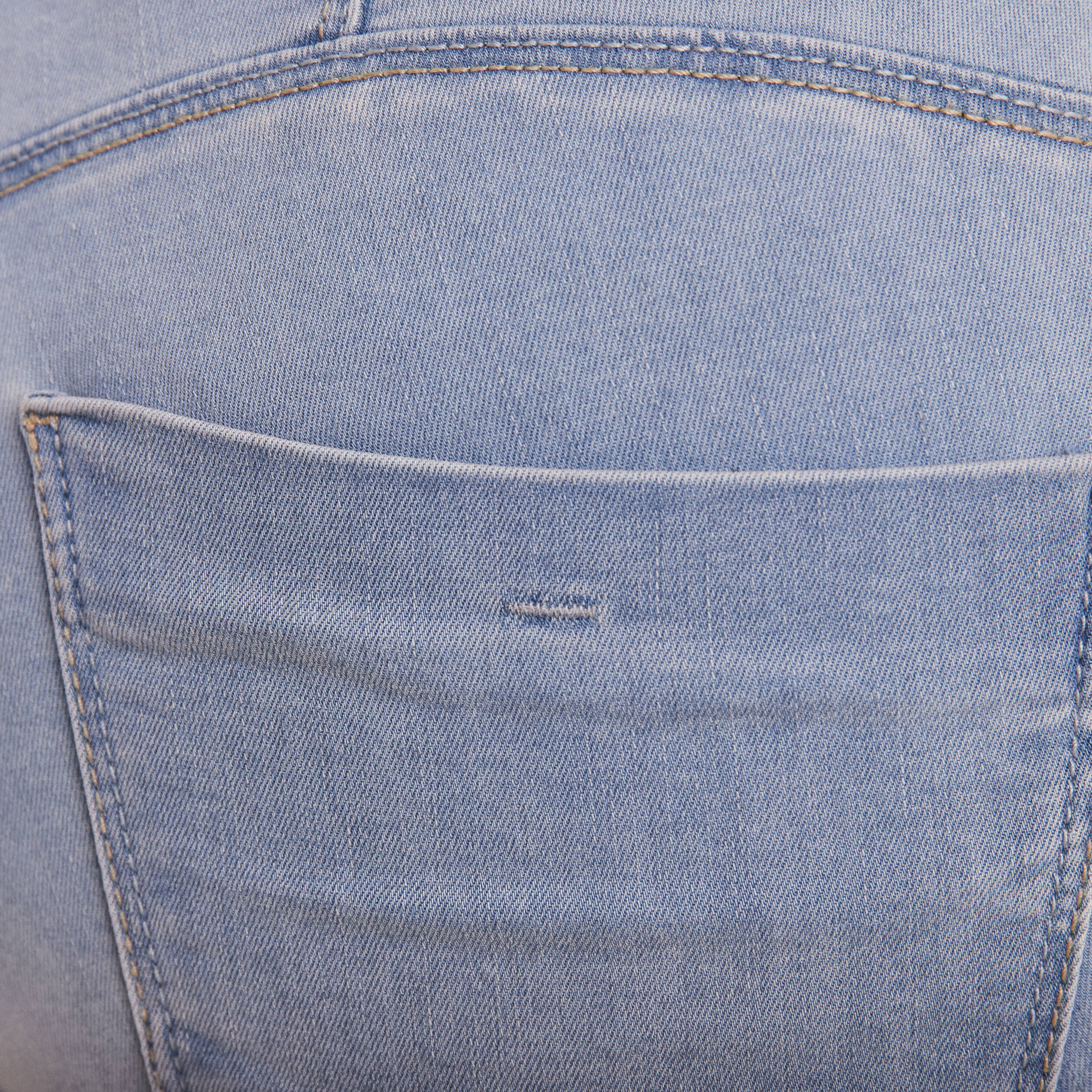 Jean coupe ajust&eacute;e 7/8&egrave;me denim baby bleu femme