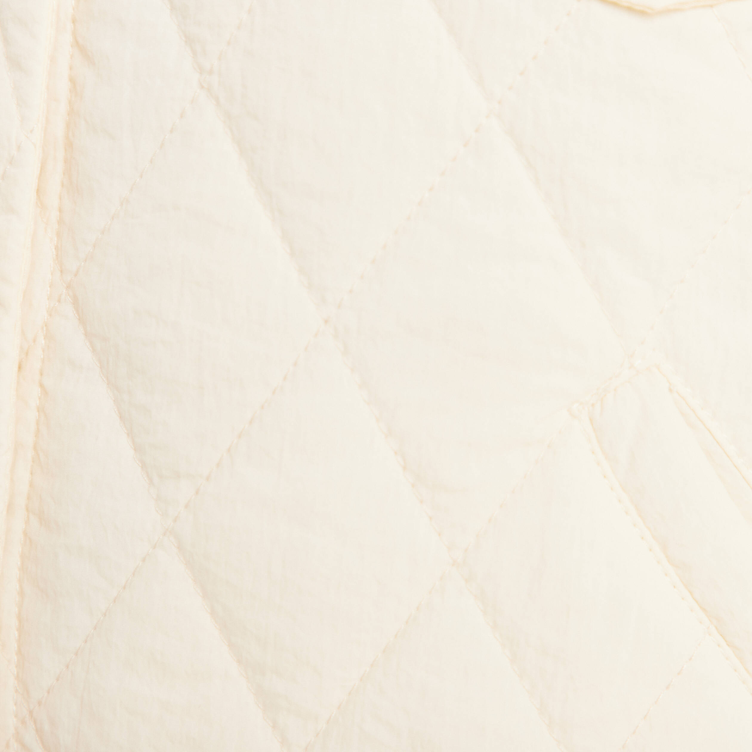 Veste matelassée boutonnée ecru femme