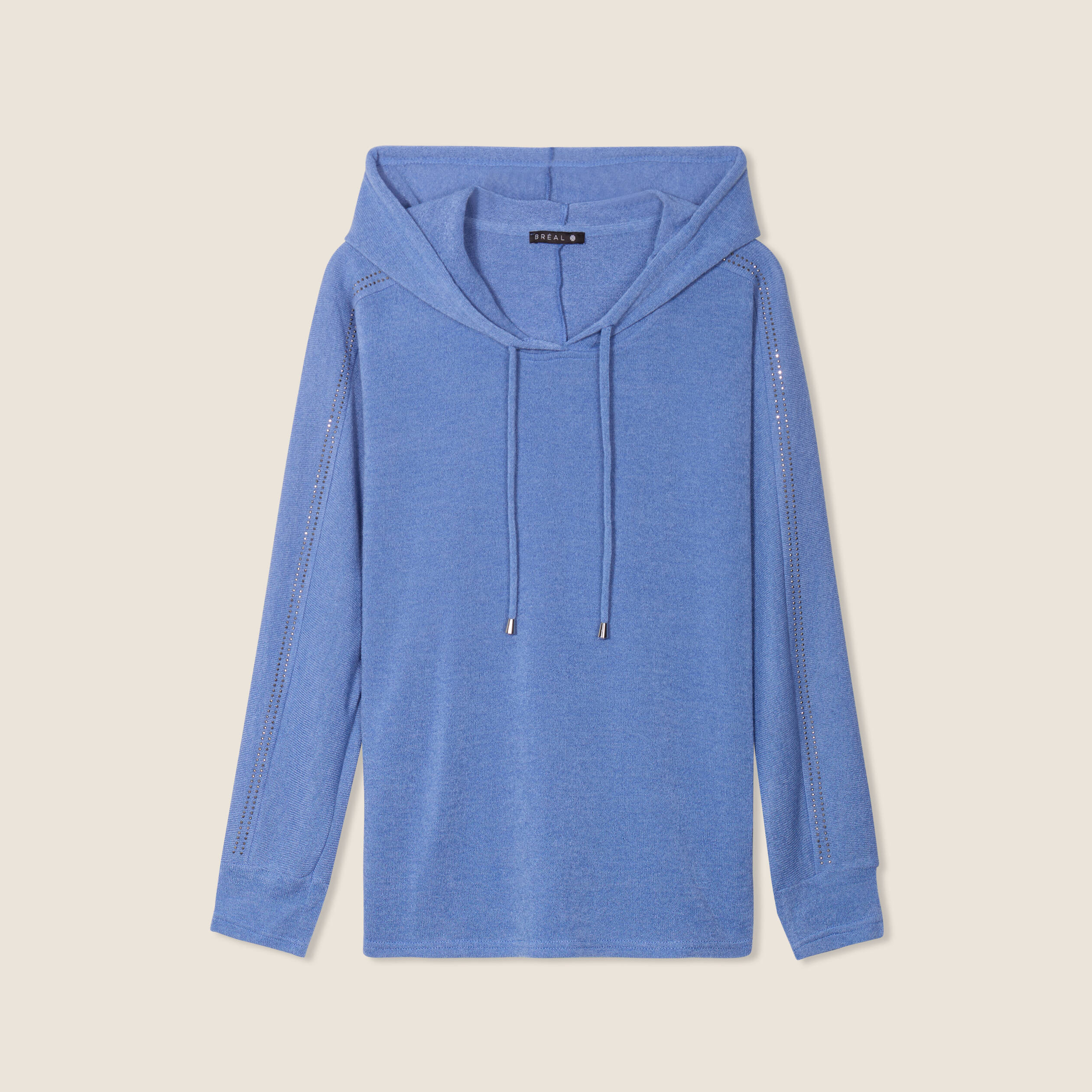 Sweat à capuche bleu ciel femme