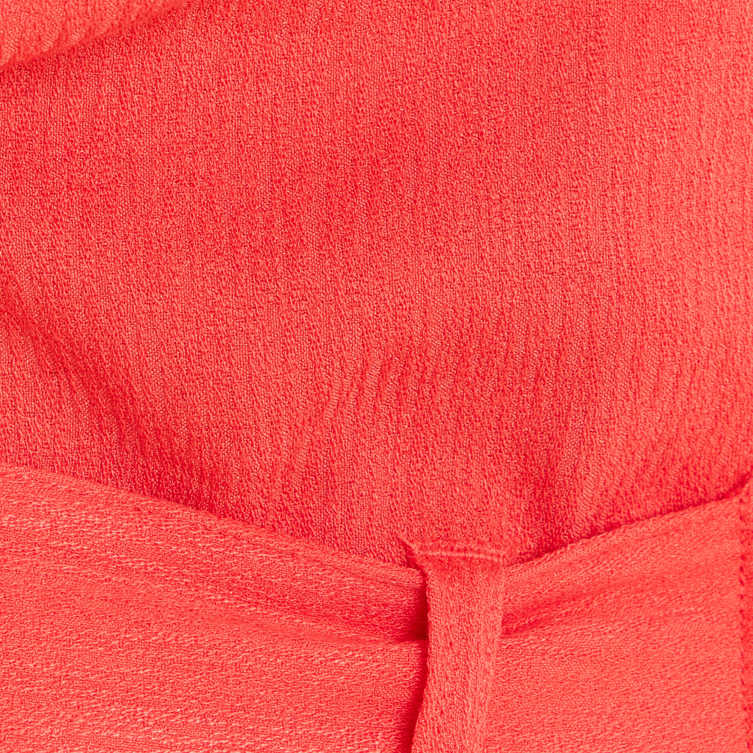 Combinaison fluide boutonn&eacute;e rouge corail femme