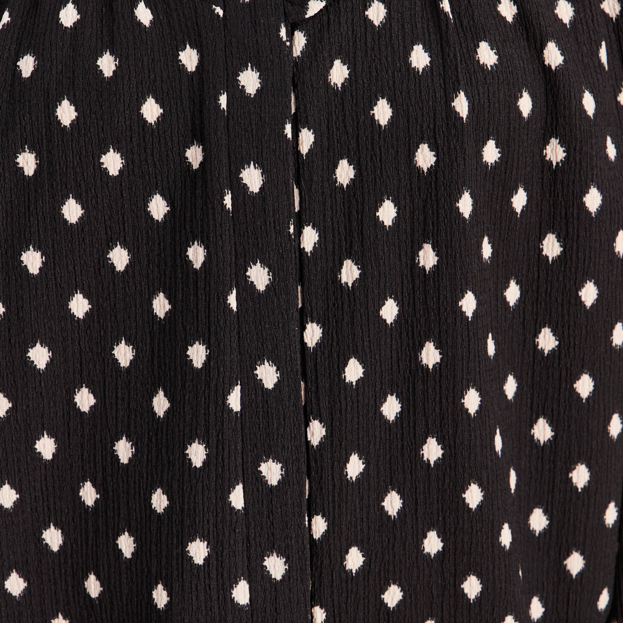 Blouse droite manches longues noir femme