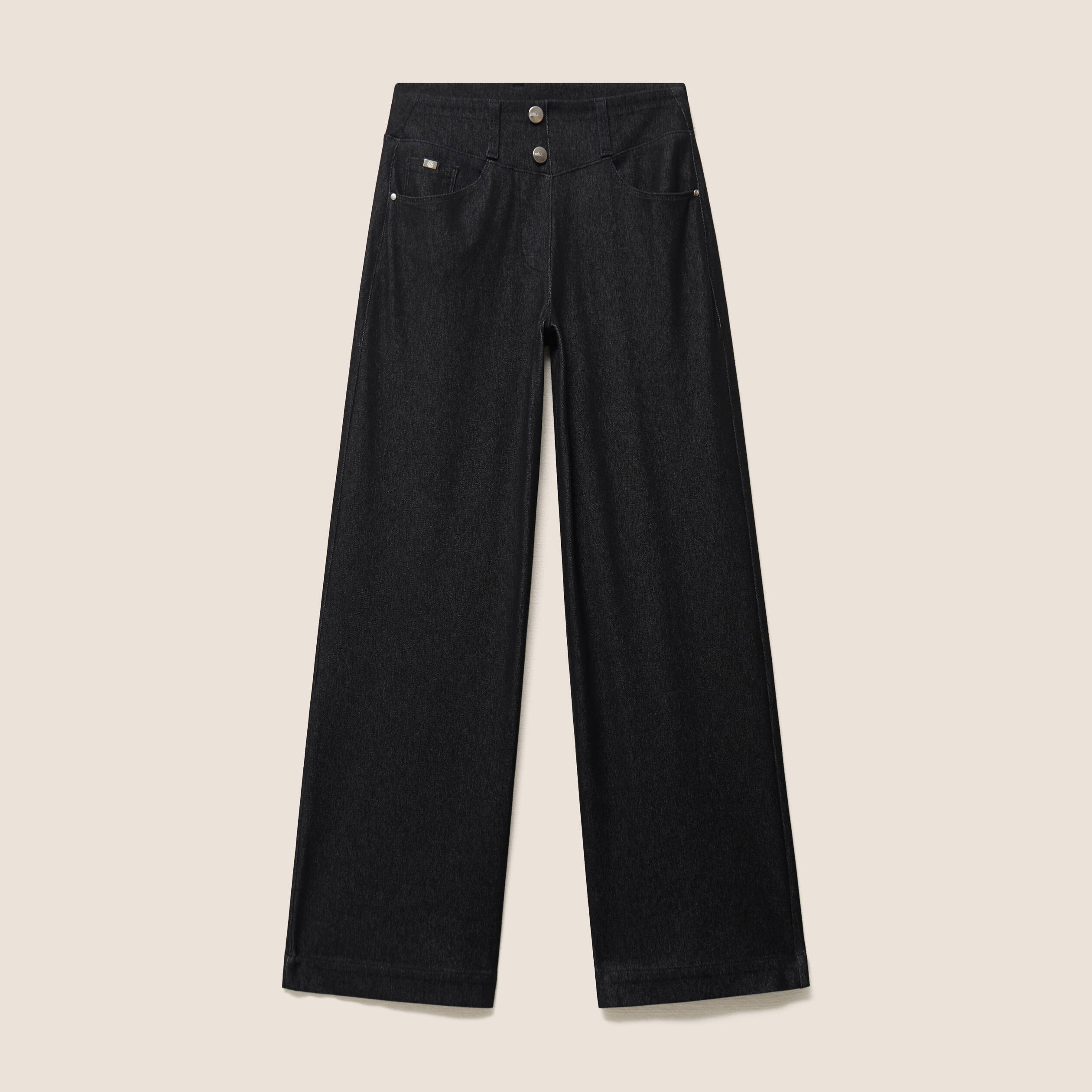 Pantalon Magique L'Enfilable denim noir femme
