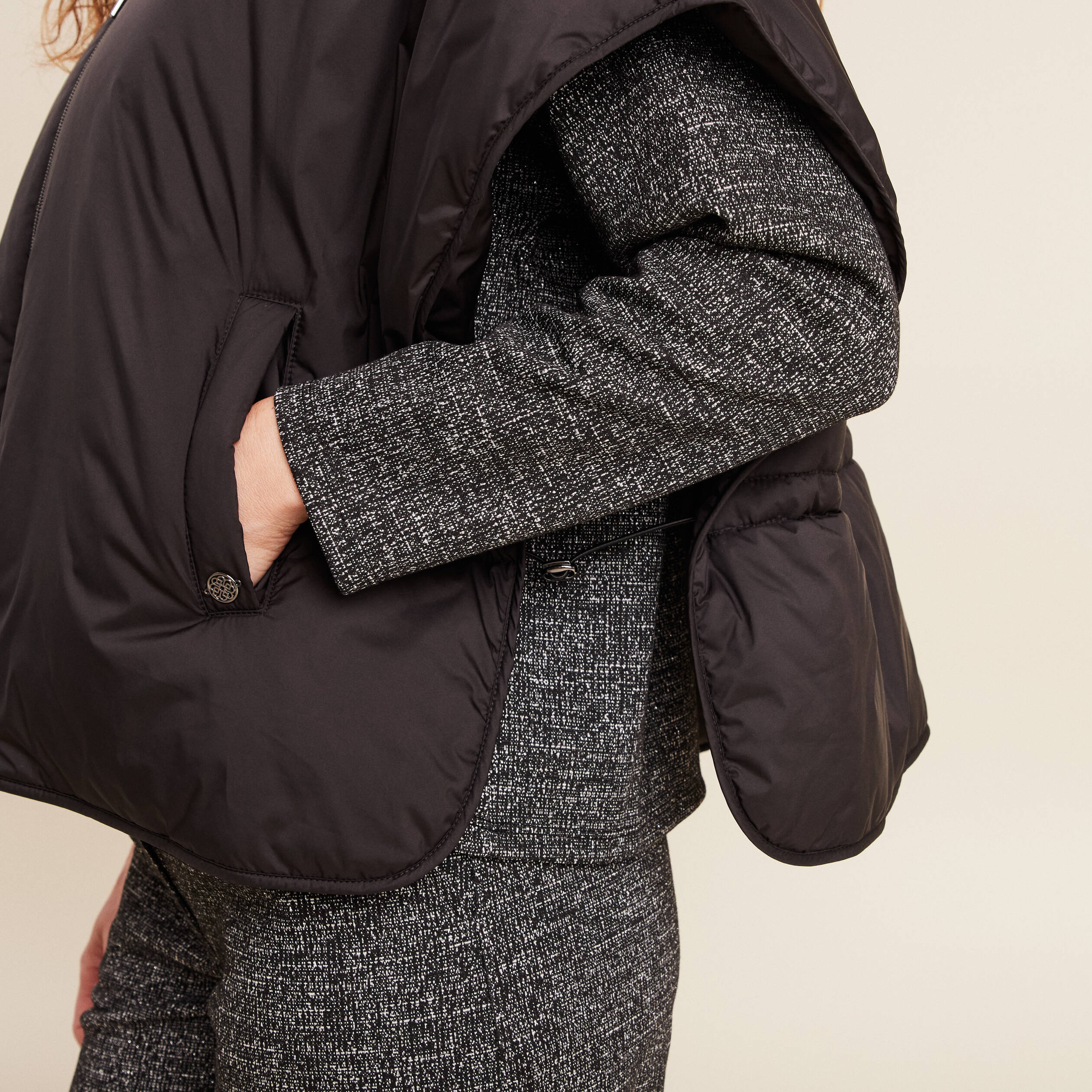 poncho coupe ample noir femme Poncho coupe ample noir femme