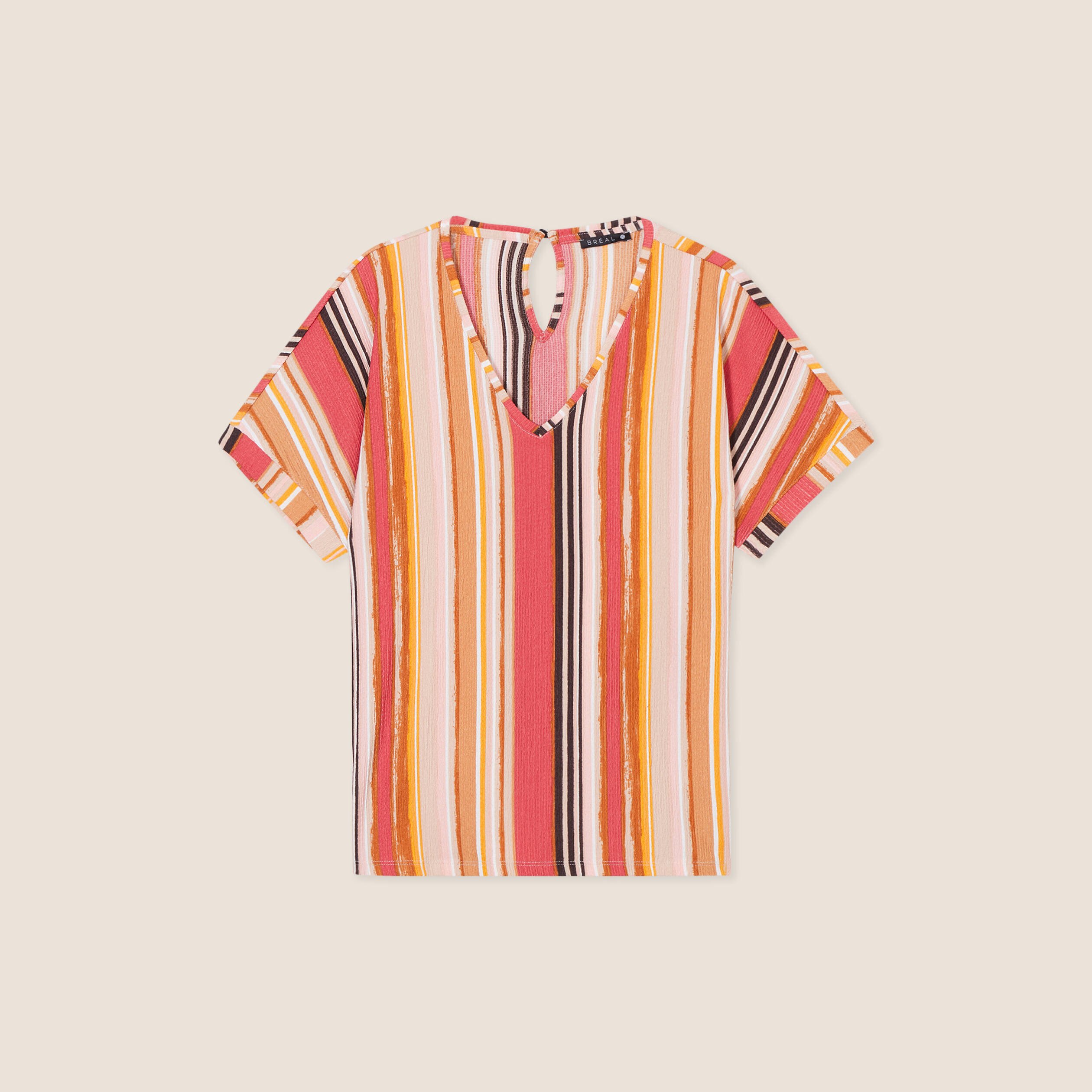 T-shirt manches courtes rose cerise femme
