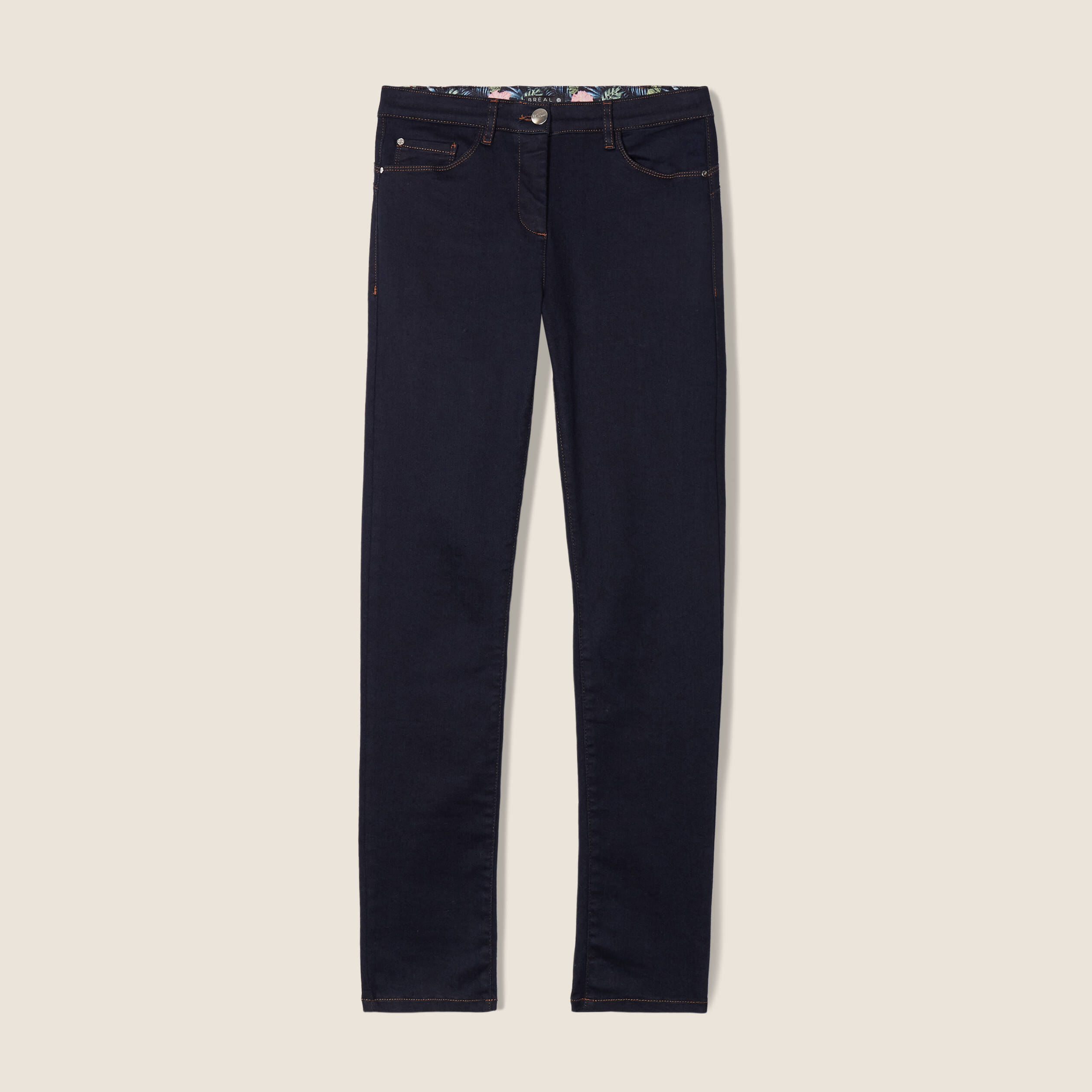 Jean magique L'Unique coupe ajust&eacute;e denim brut femme