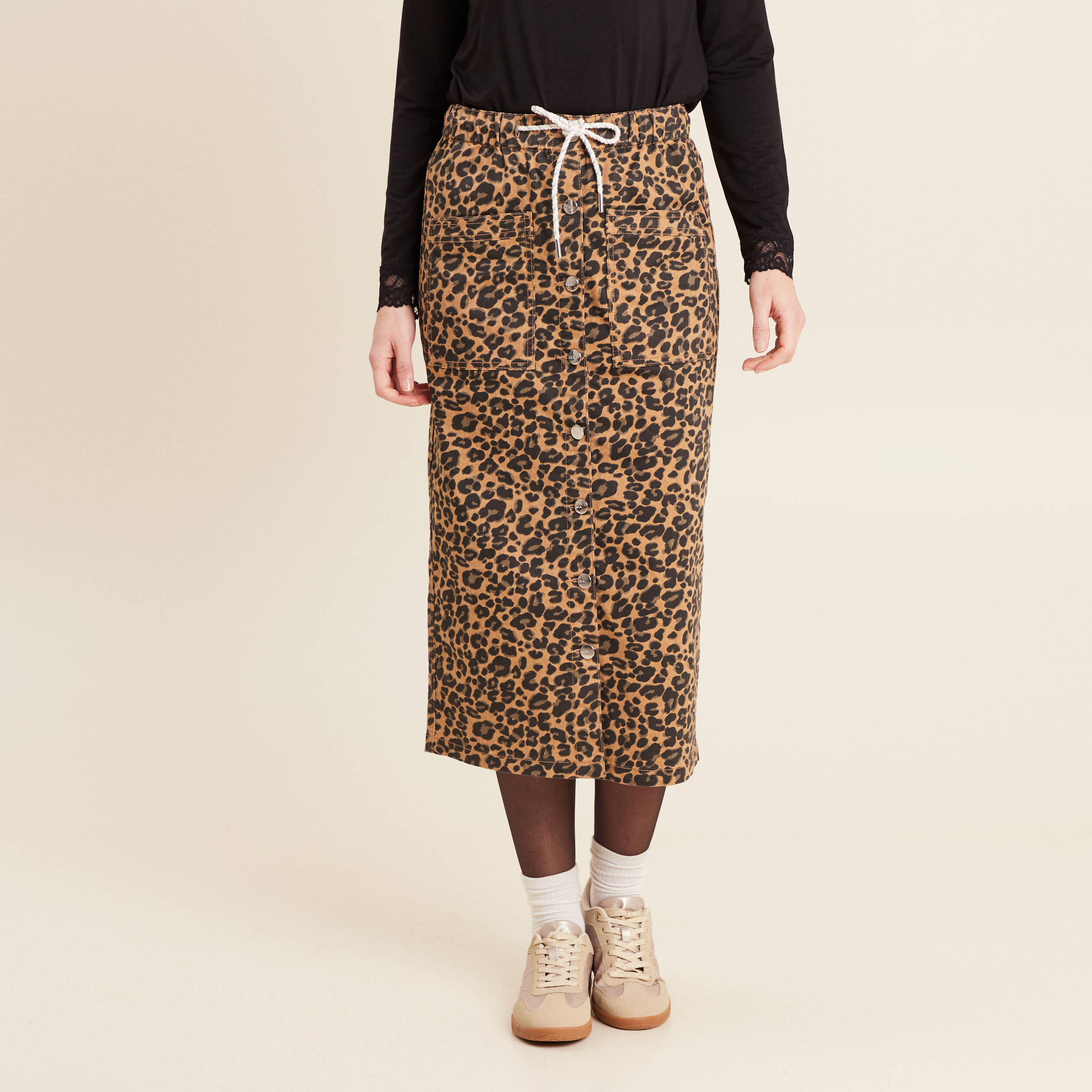 jupe longue droite marron femme Jupe longue droite marron femme
