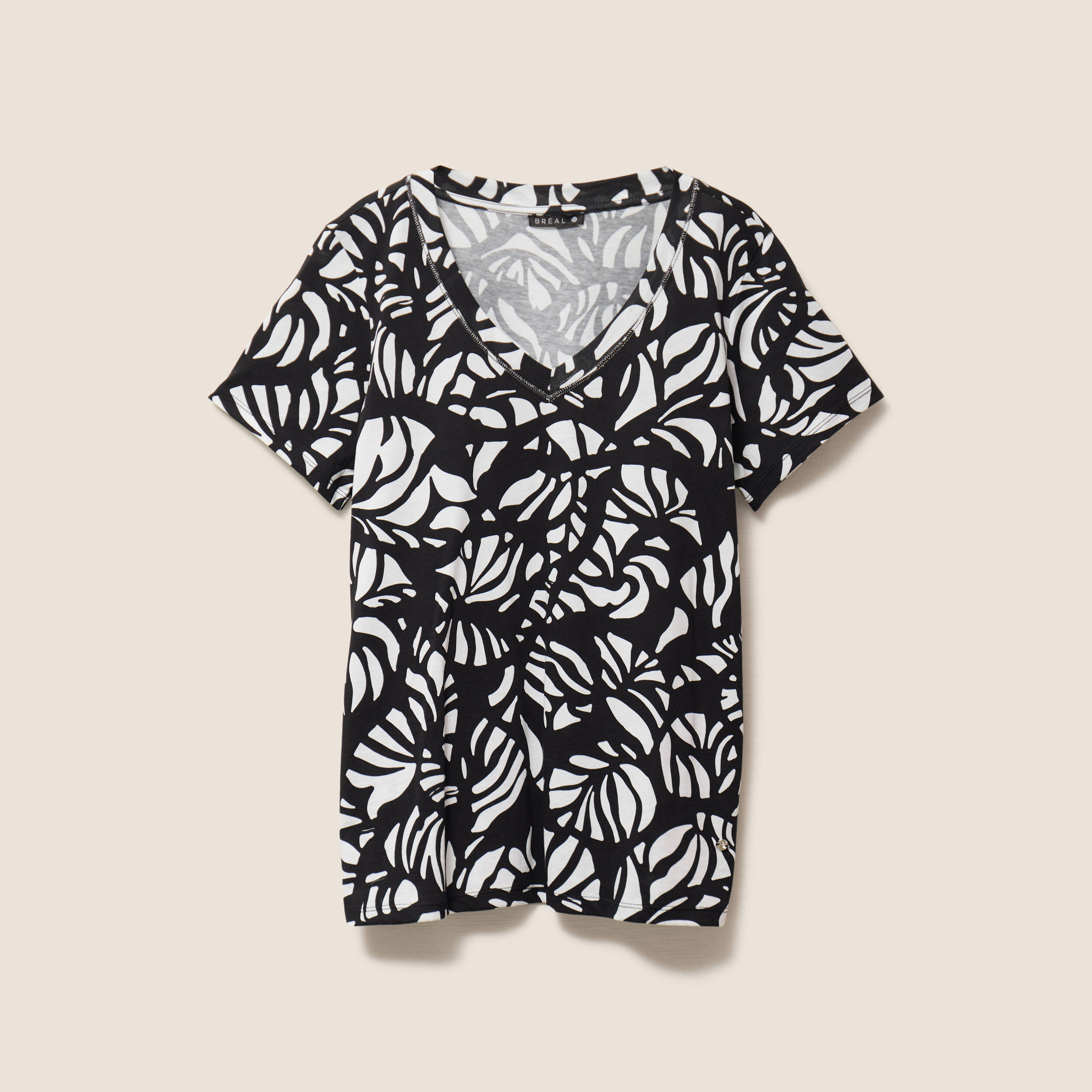 T-shirt manches courtes noir femme