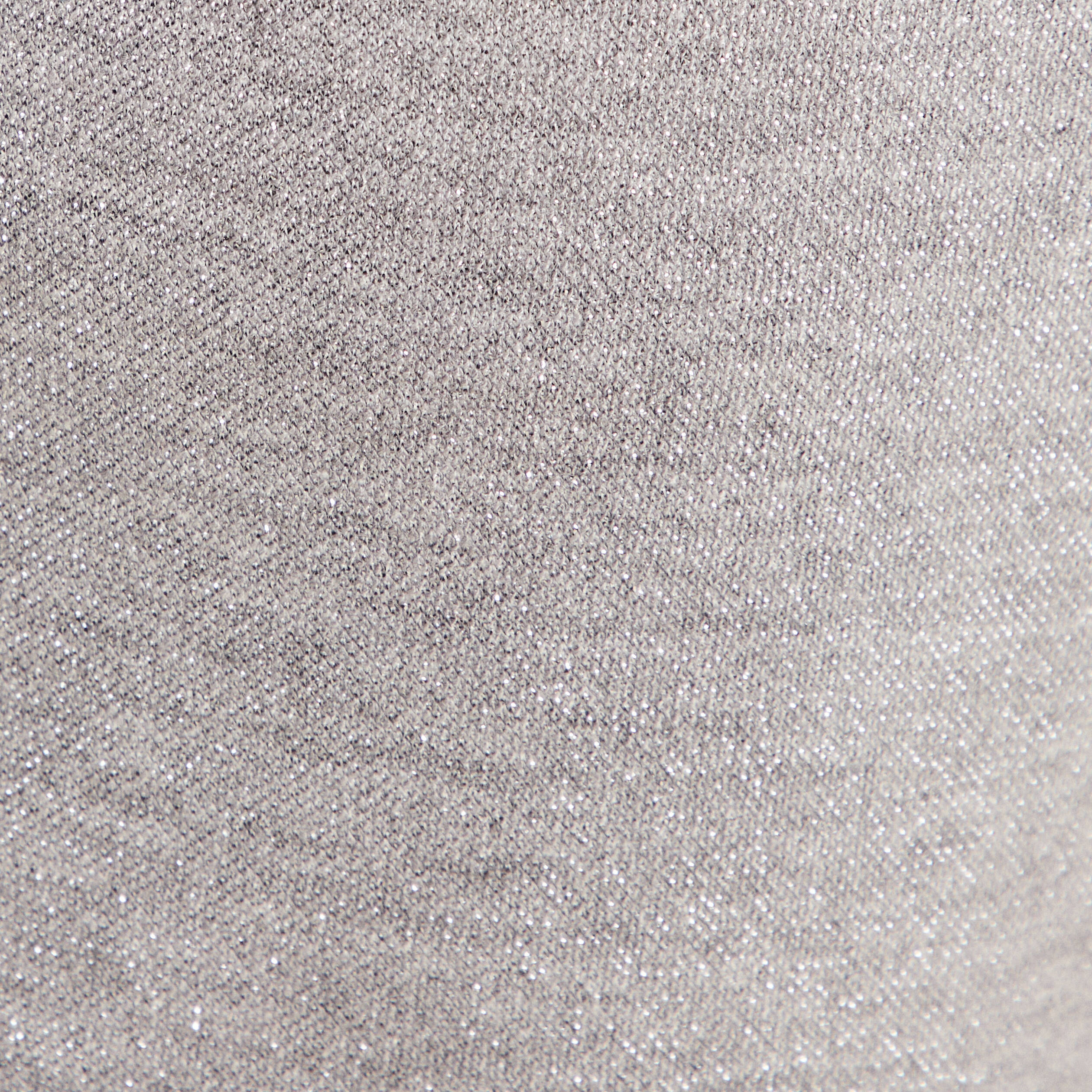 Pantalon large paillettes gris argent femme