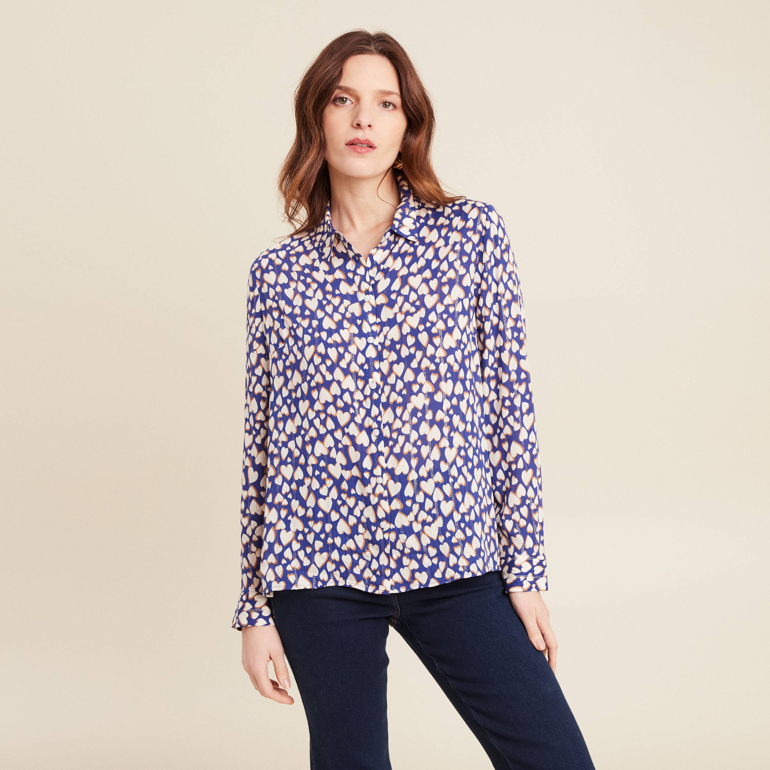 chemise manches longues bleu femme Chemise manches longues bleu femme