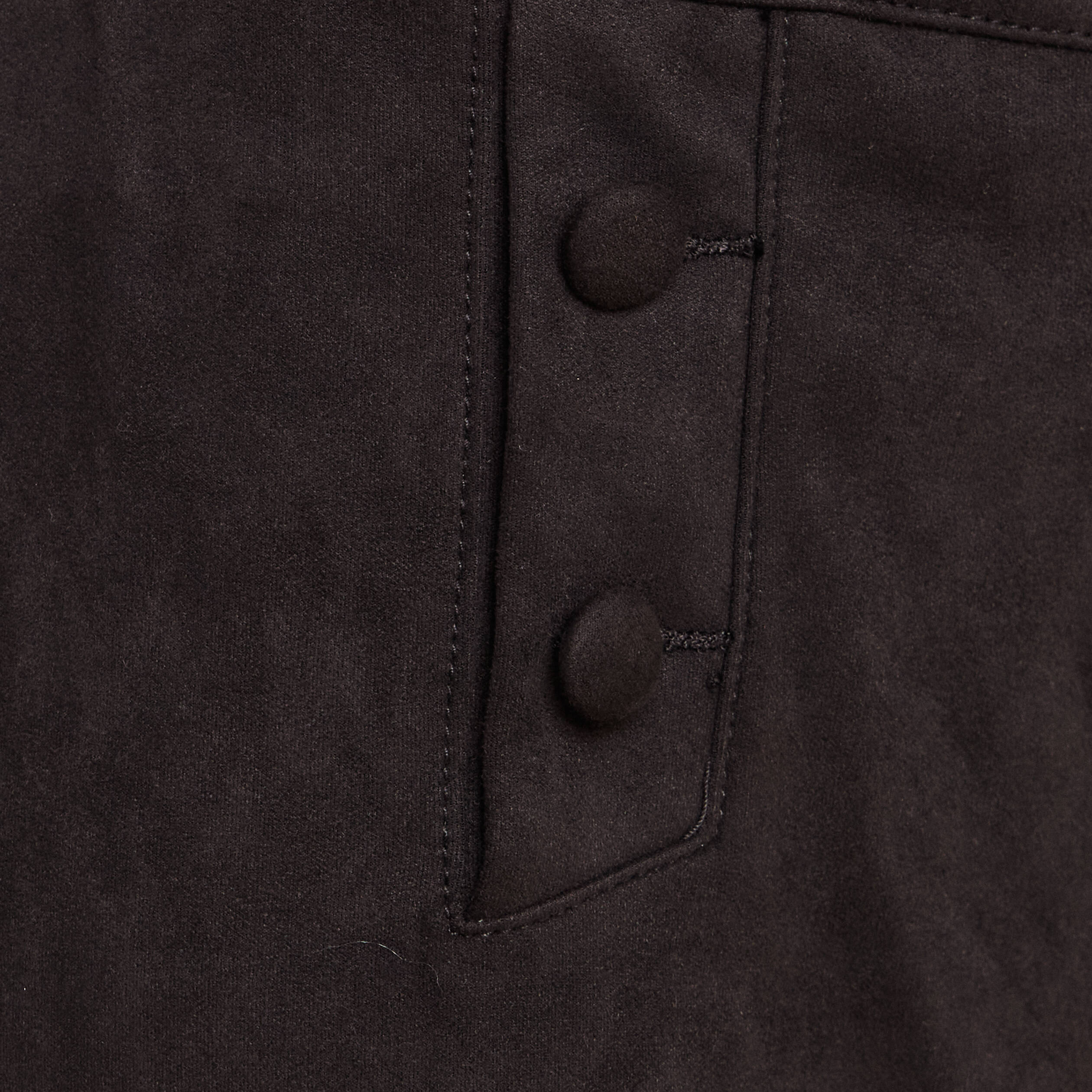 Pantalon aspect daim noir femme