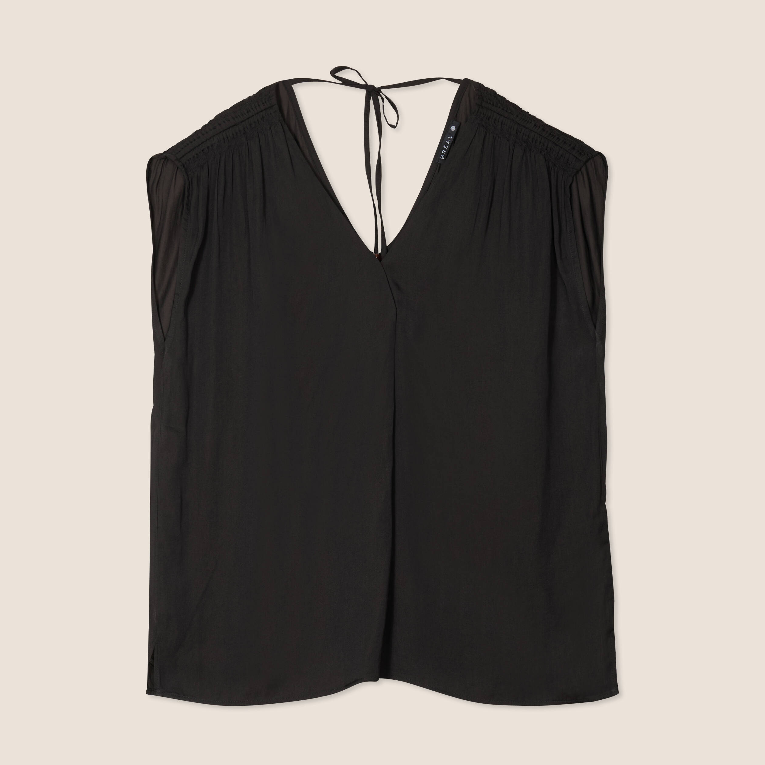 Blouse sans manches noir femme