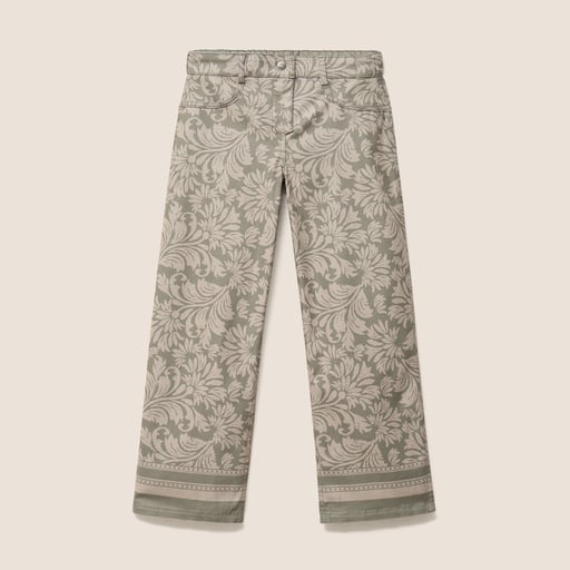 Pantalon r&eacute;versible gris femme