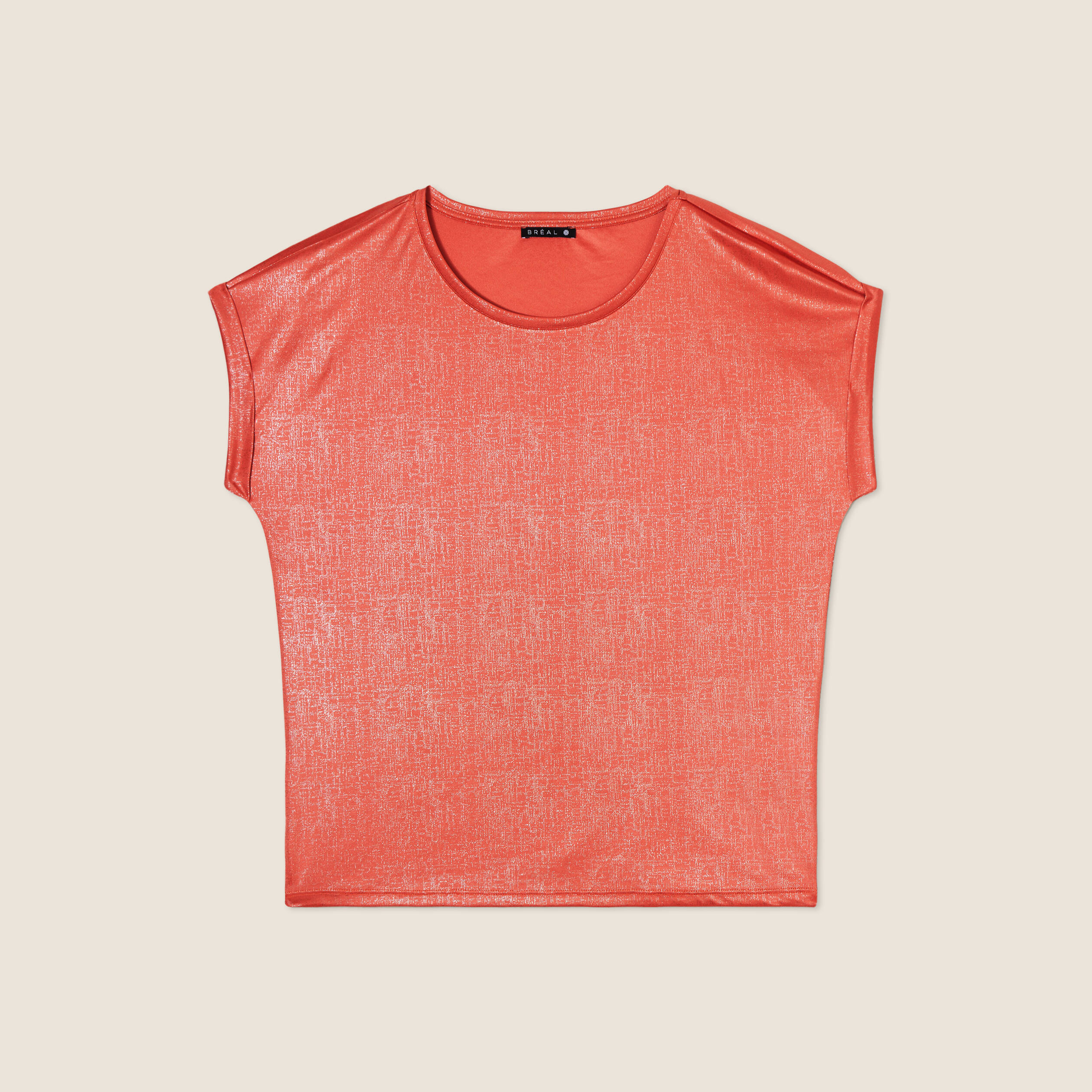 T-shirt manches courtes vieux rose femme