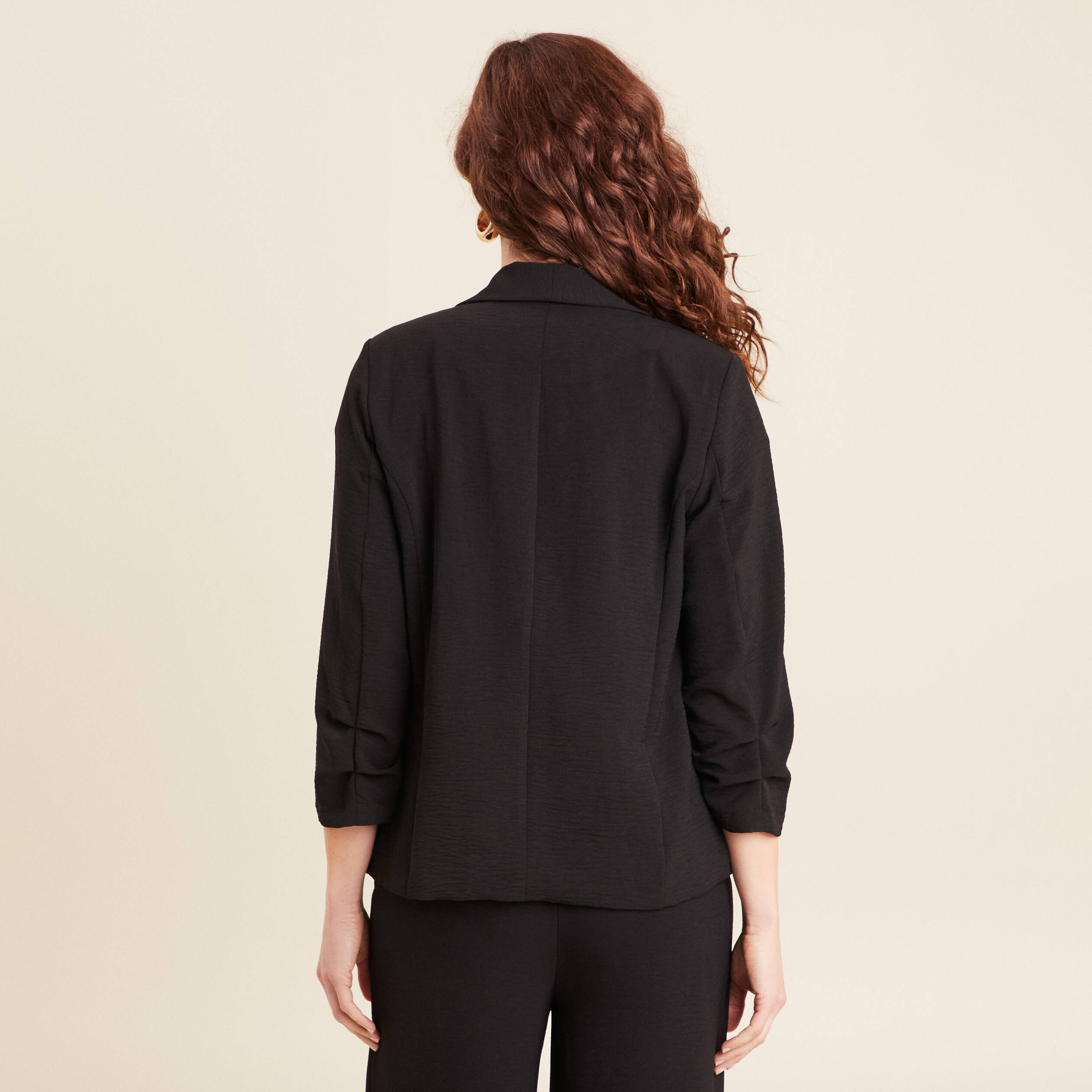 Veste esprit tailleur noir femme