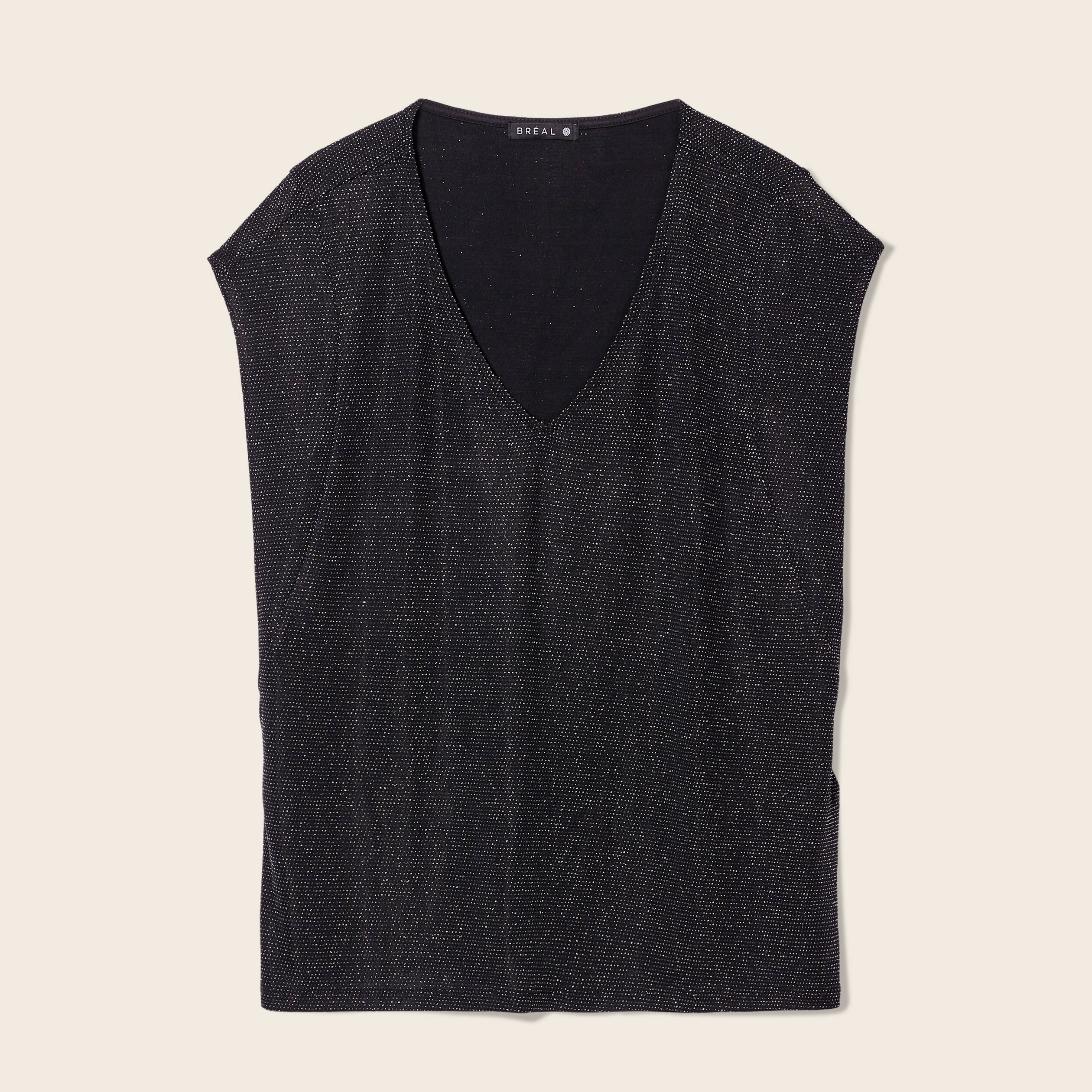 T-shirt manches courtes noir femme