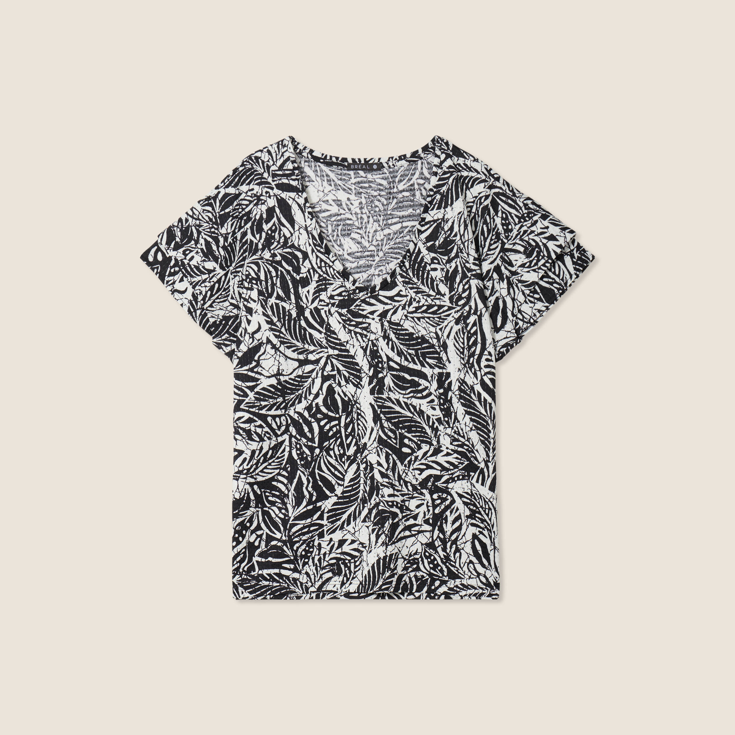 T-shirt manches courtes noir femme