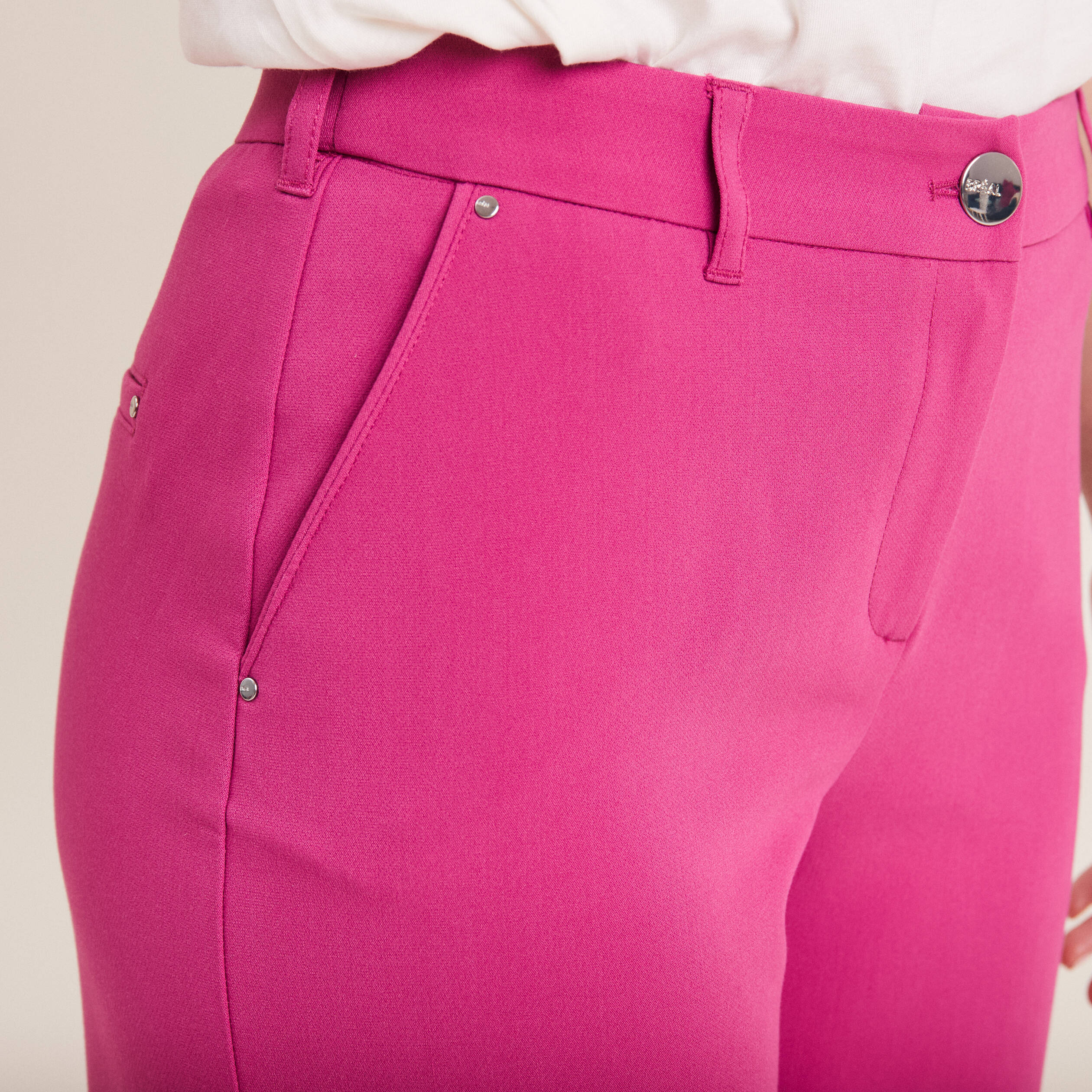 Pantalon chino large femme cheap