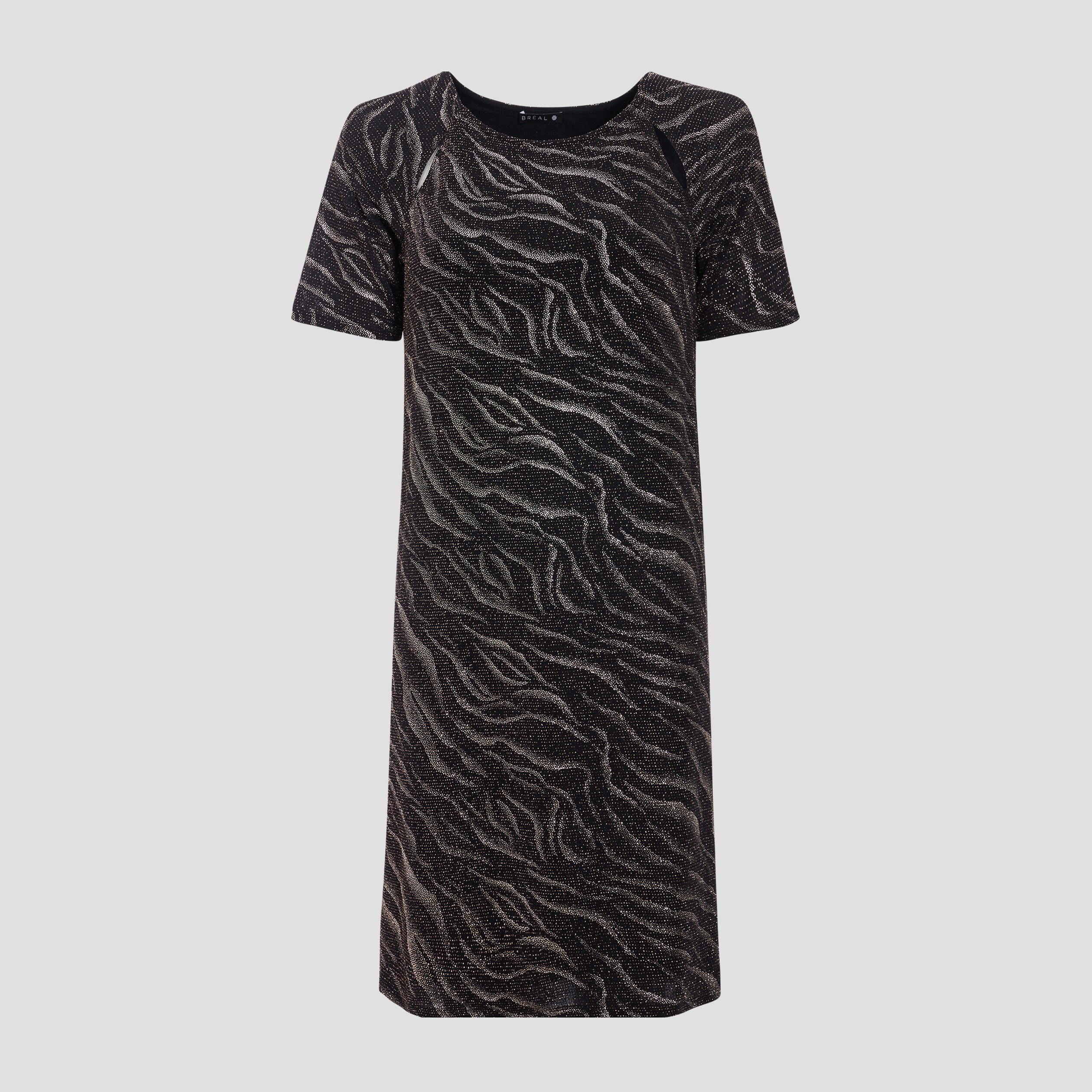 robe droite manches courtes noir femme Robe droite manches courtes noir femme