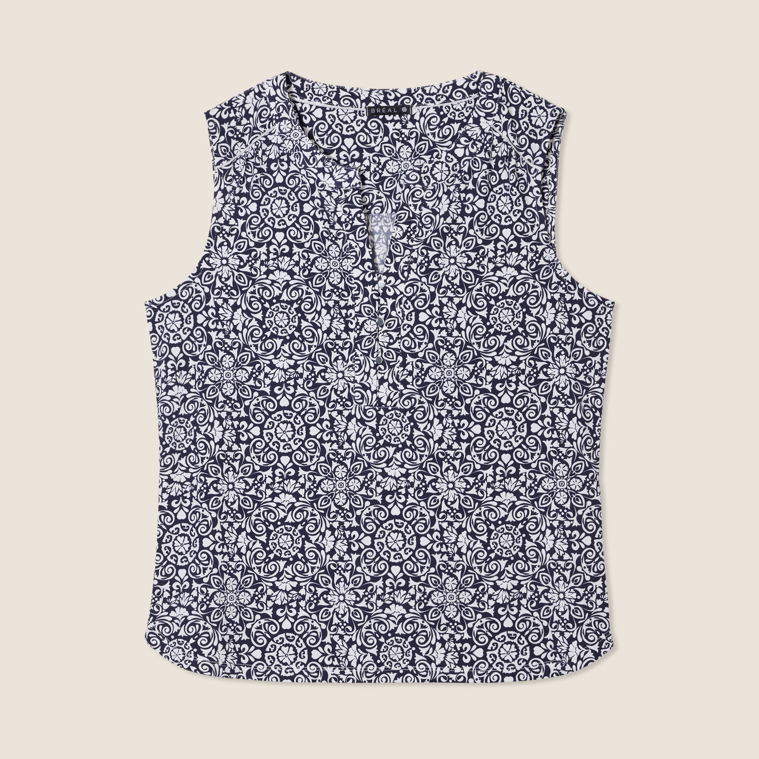 Débardeur sans manches bleu marine femme