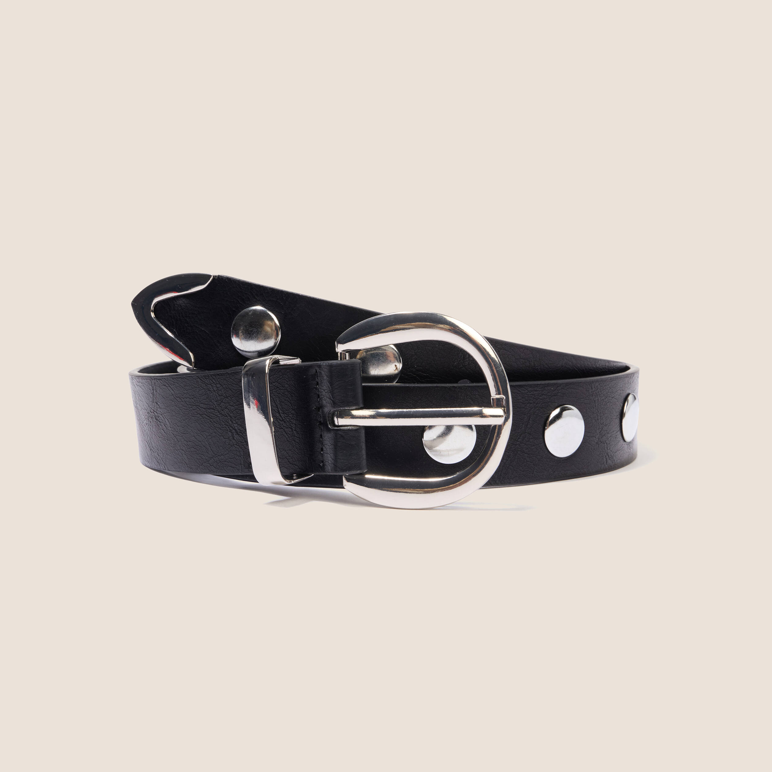 Ceinture large noir femme