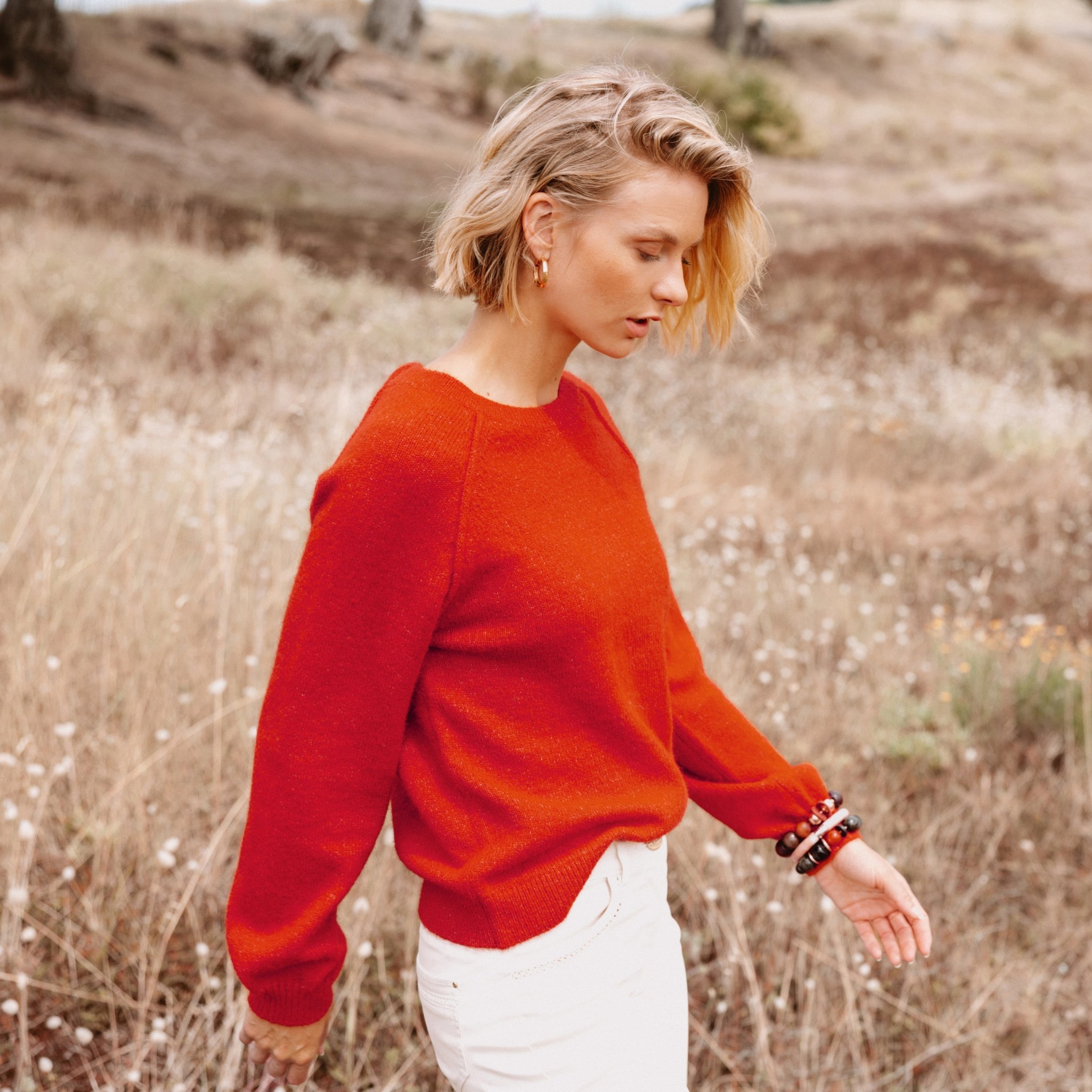 Pull Col Rond Femme Pull Col Rond Rouge Foncé Femme Bréal