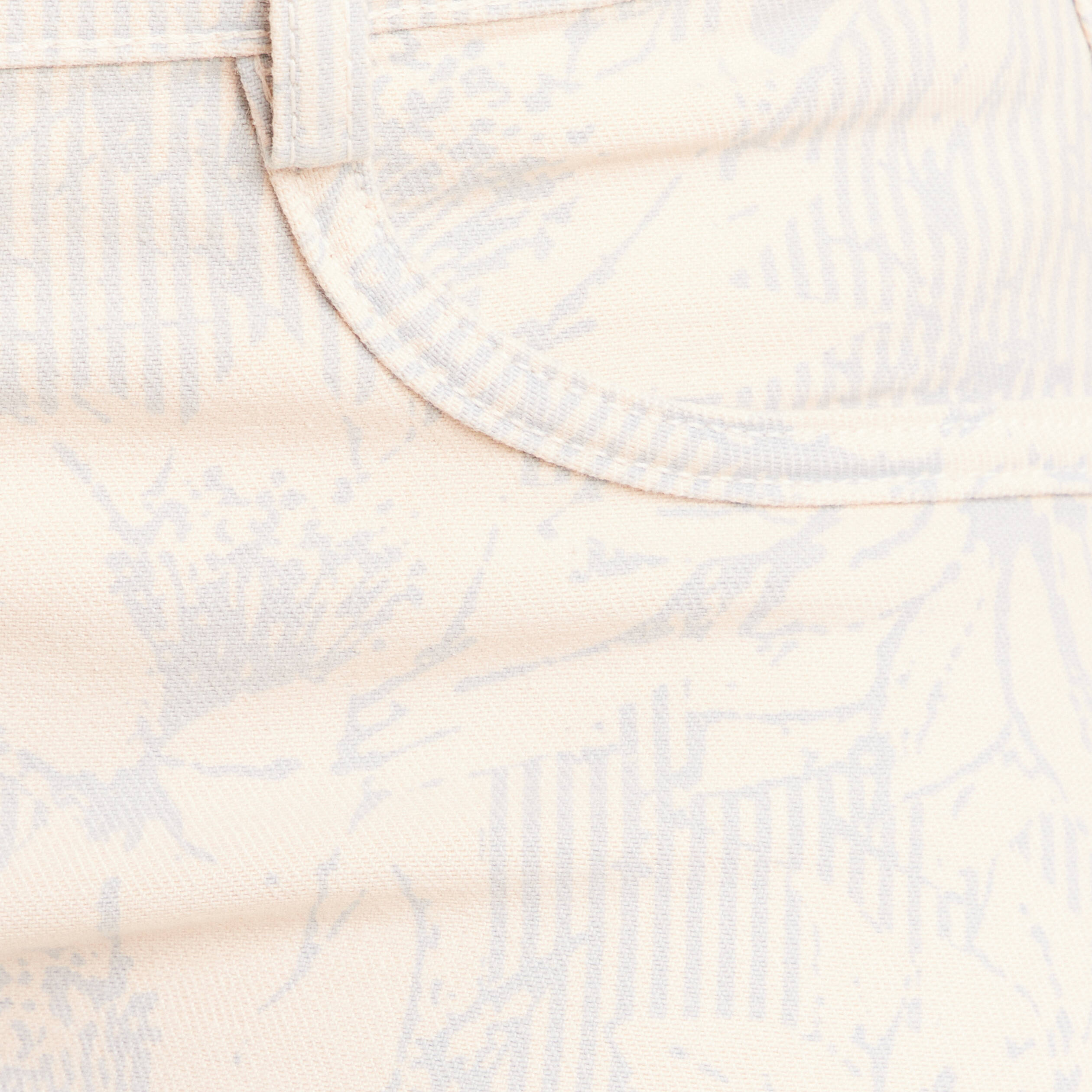 Jean r&eacute;versible droit 7/8&egrave;me beige femme